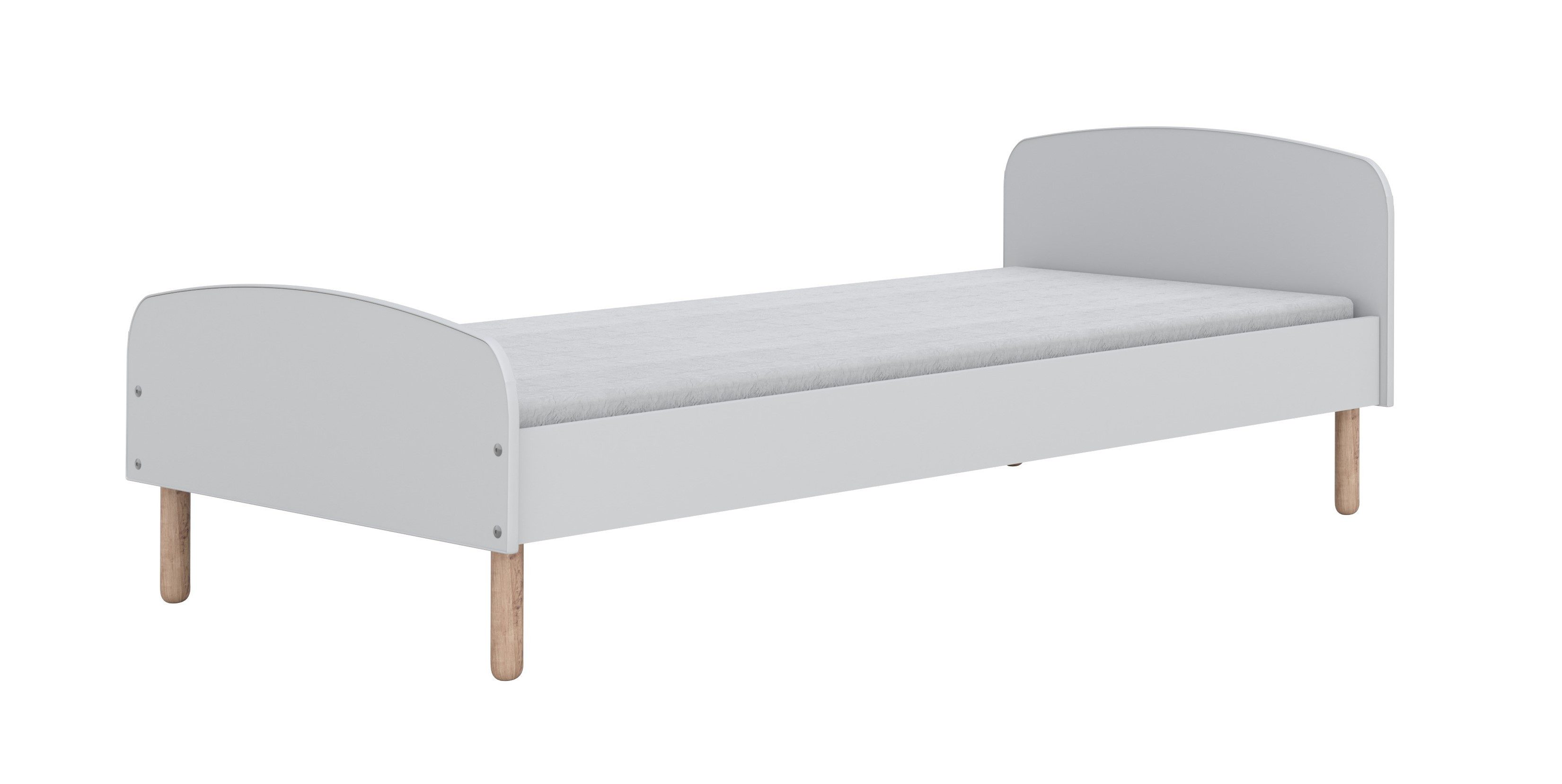 99rooms Bettgestell Iruna (Bett, Kinderzimmerbett), Modern Design, Liegekomfort, Mit Lattenrost und Matratze