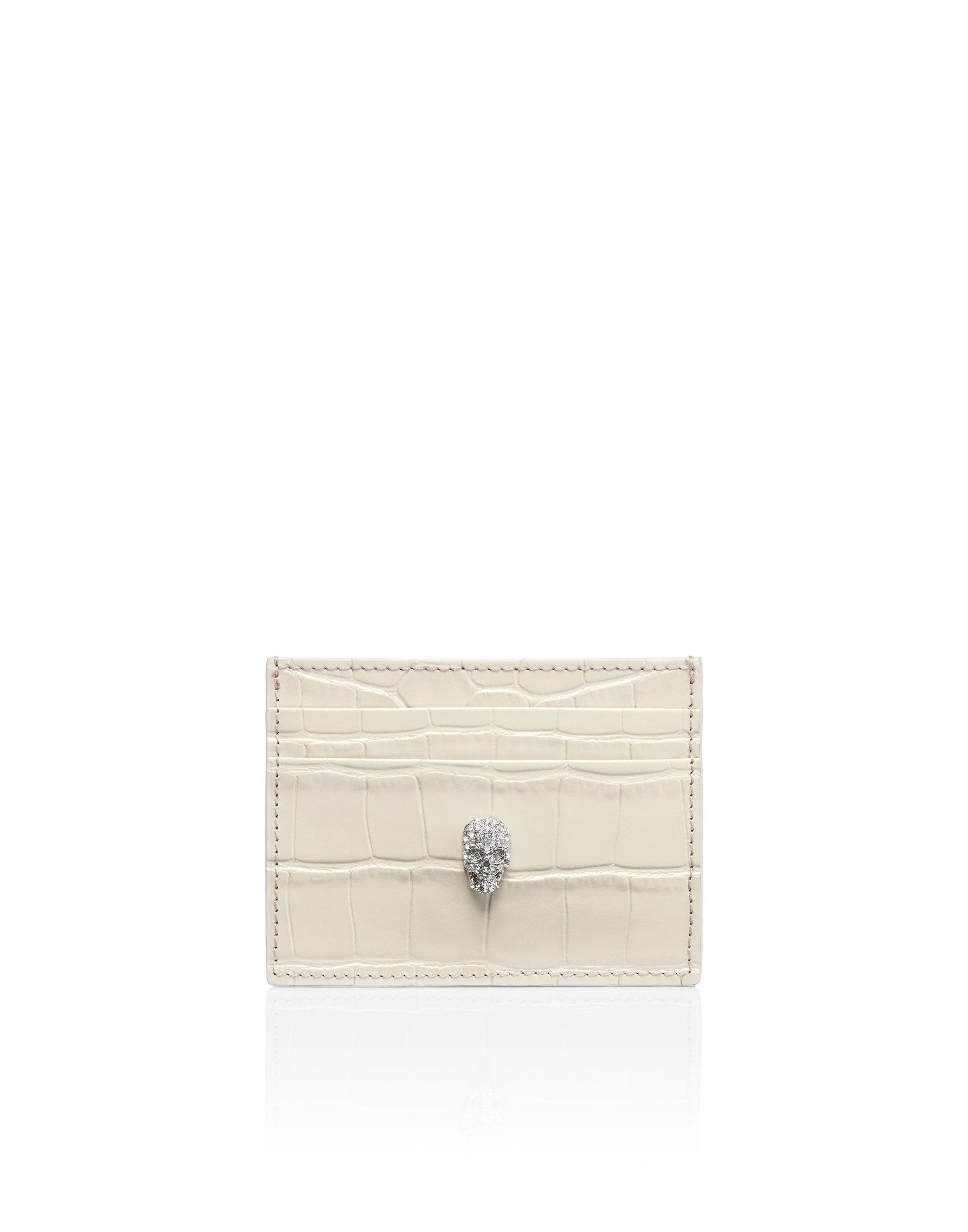 PHILIPP PLEIN Clutch Skull Crocco Print