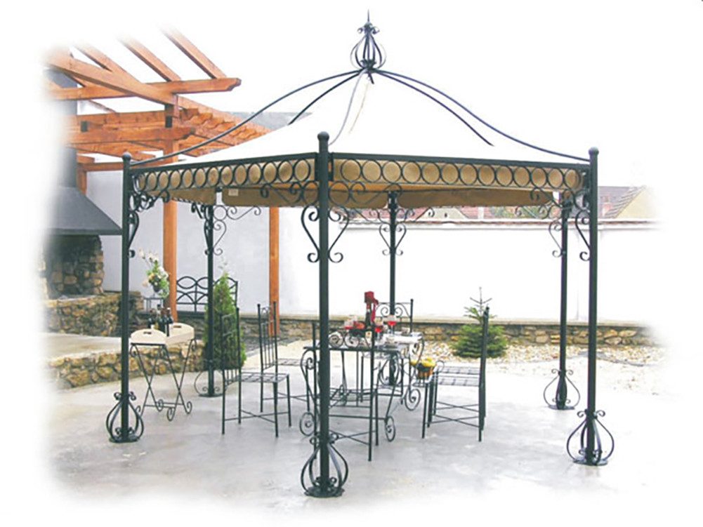 moebelfaktor Pavillon Athen, 8-10mm starkes Eisen BxTxH 450x450x385