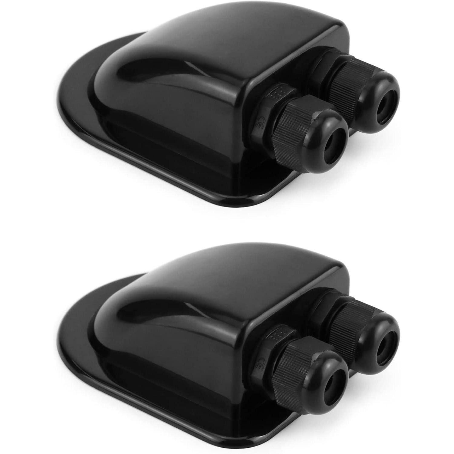 LuxusKollektion Abdeckkappe 2 Stück Dachdurchführung IP68 wasserdicht ABS Solar Kabeldurchführung