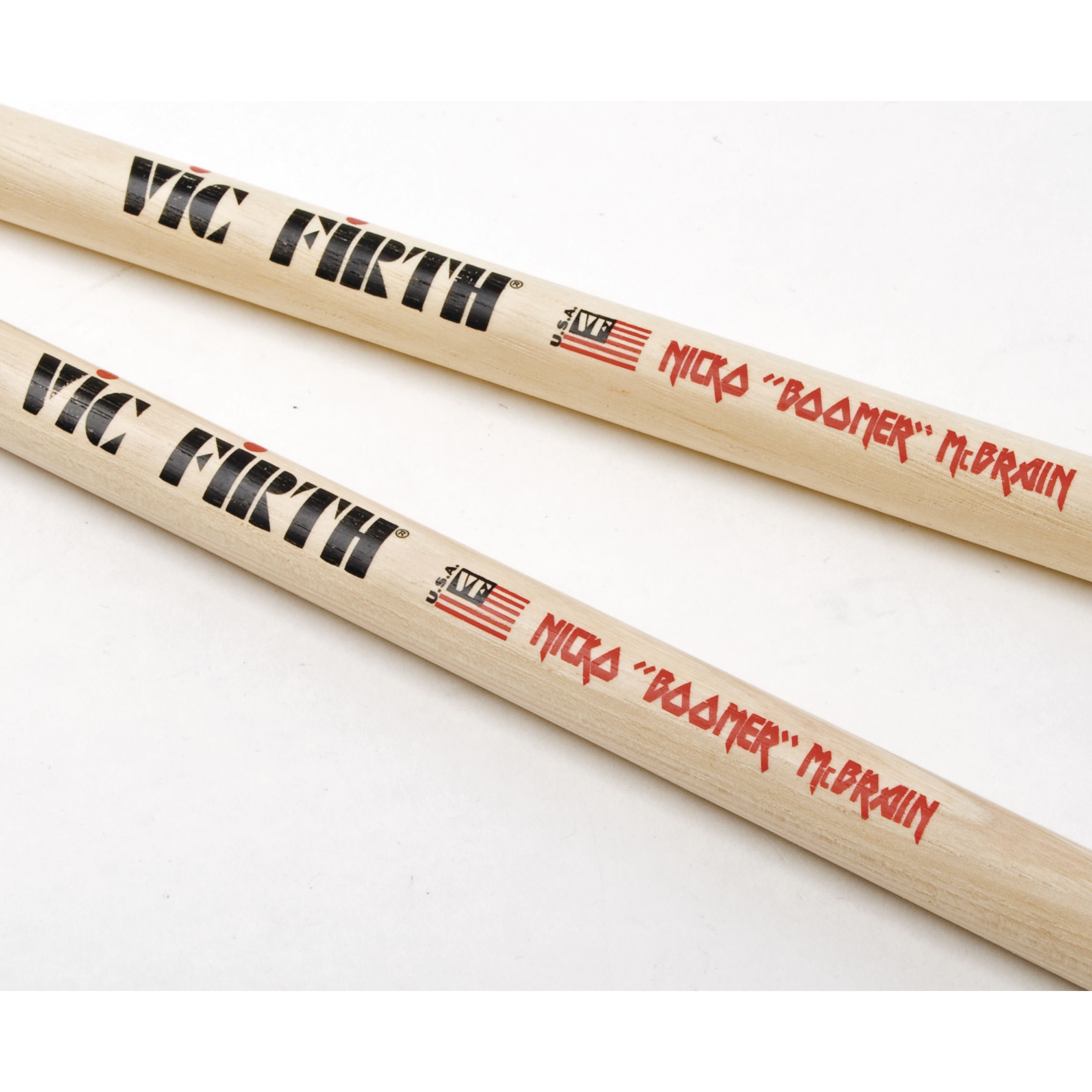 Vic-Firth Drumsticks (Nicko McBrain Sticks SNM Signature Series, Sticks, Beater und Mallets, Drumsticks Holztip), Nicko McBrain Sticks SNM, Signature Series - Drumsticks