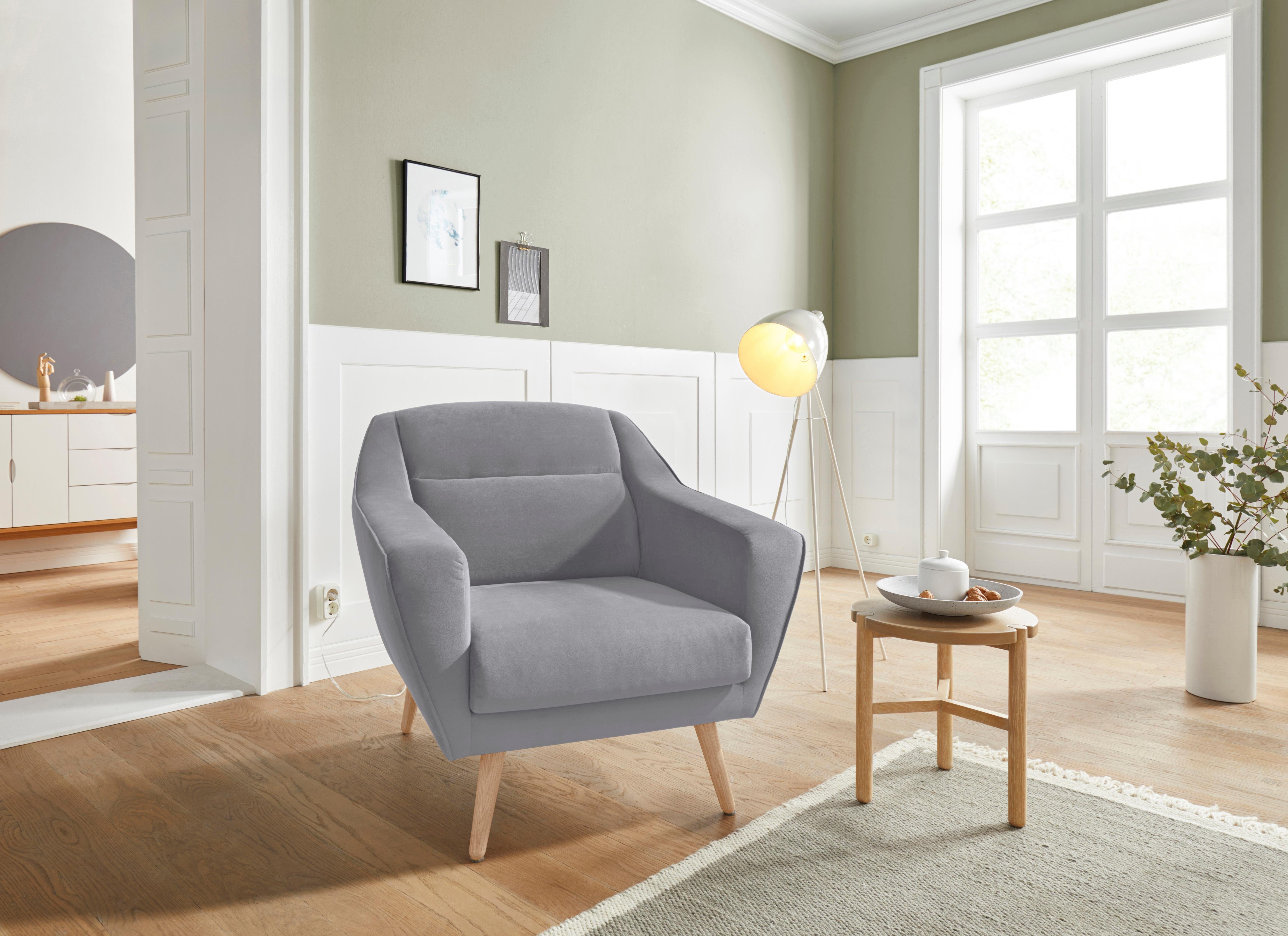 andas Sessel Bille, mit Naht im günstig online kaufen