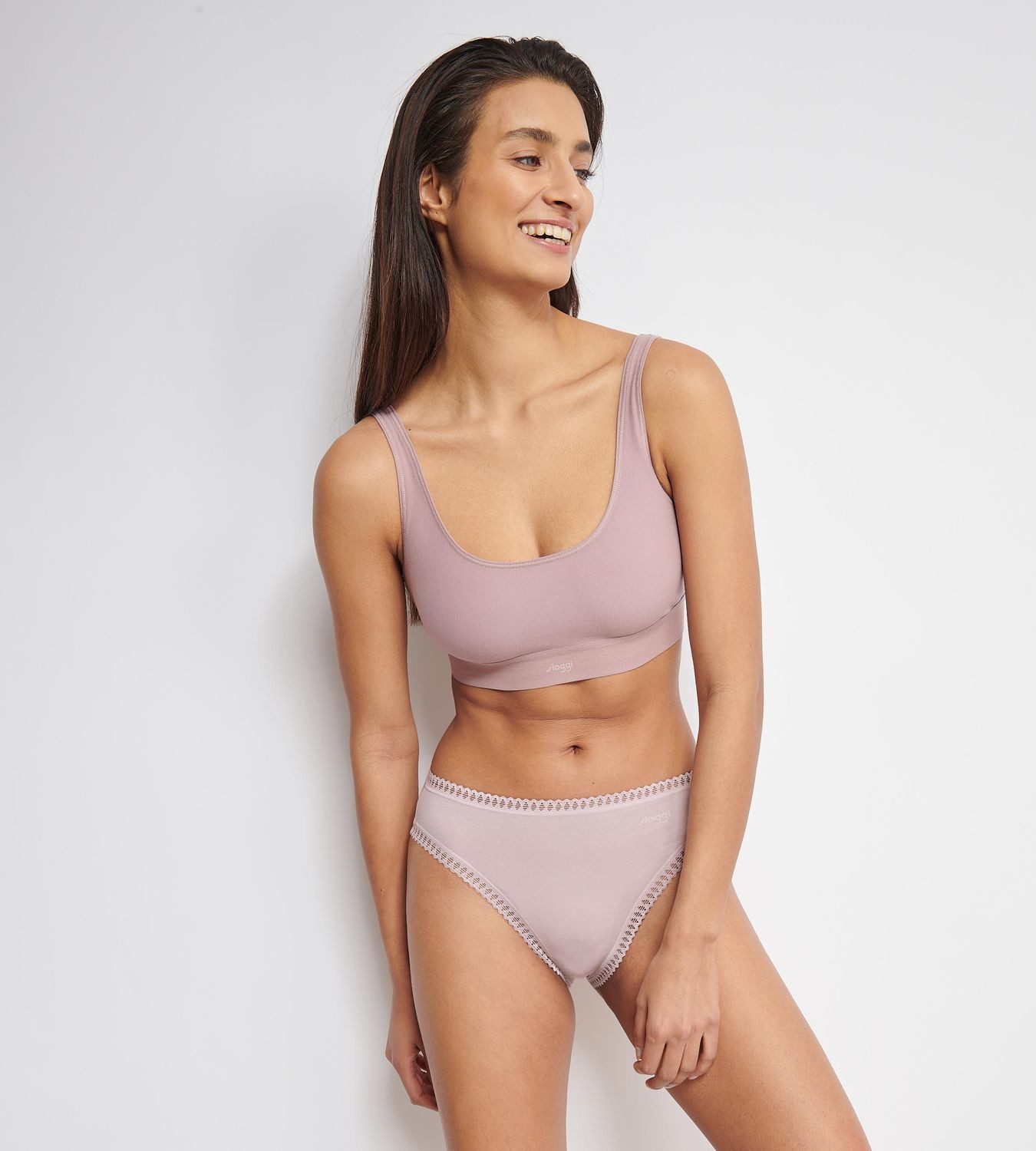 sloggi Slip High Leg Go Crush (Set) Spitzenapplikation