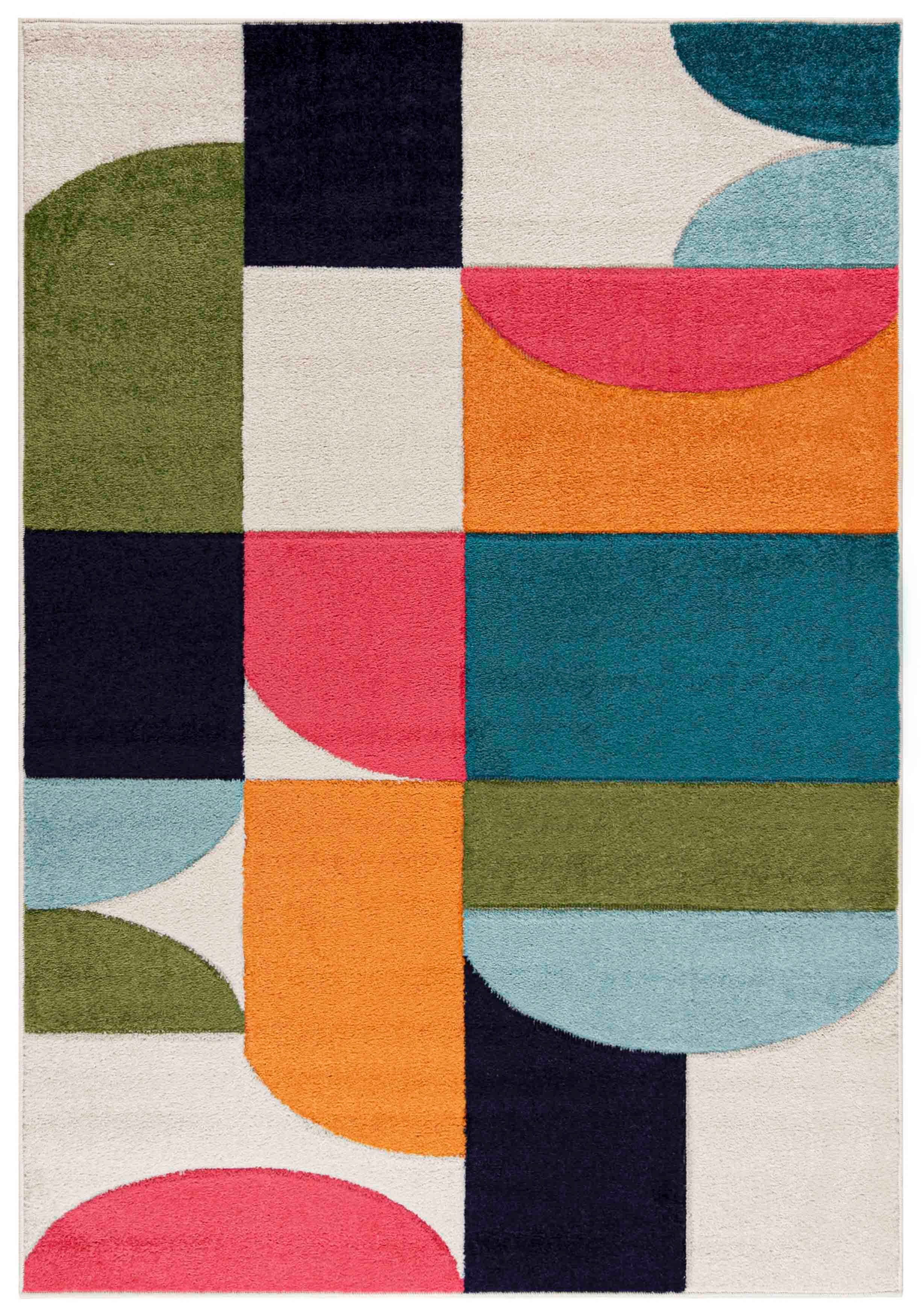 Mazovia Designteppich Modern Geometrischer Teppich Bunt günstig online kaufen