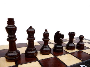 Holzprodukte Spiel, Schach Schachspiel Schachbrett 27 x 27 cm GÜNSTIG Holz Neu