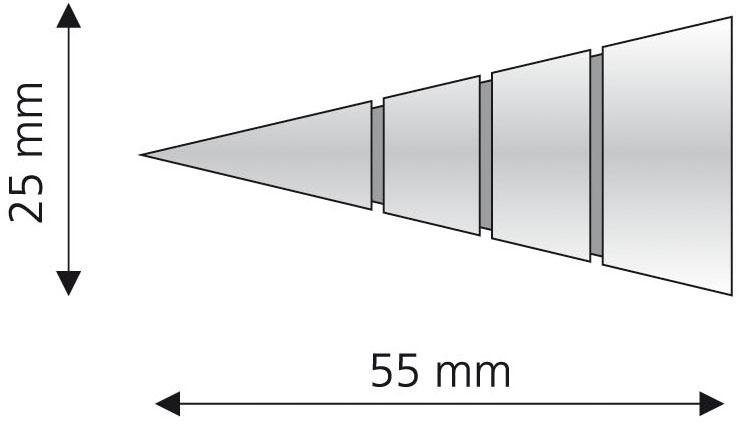 Gardinenstangen-Endstück Kegel mit Rille, 16 (Set, Liedeco, Ø 2-St), für Gardinen, Gardinenstangen mm messingfarben/antik