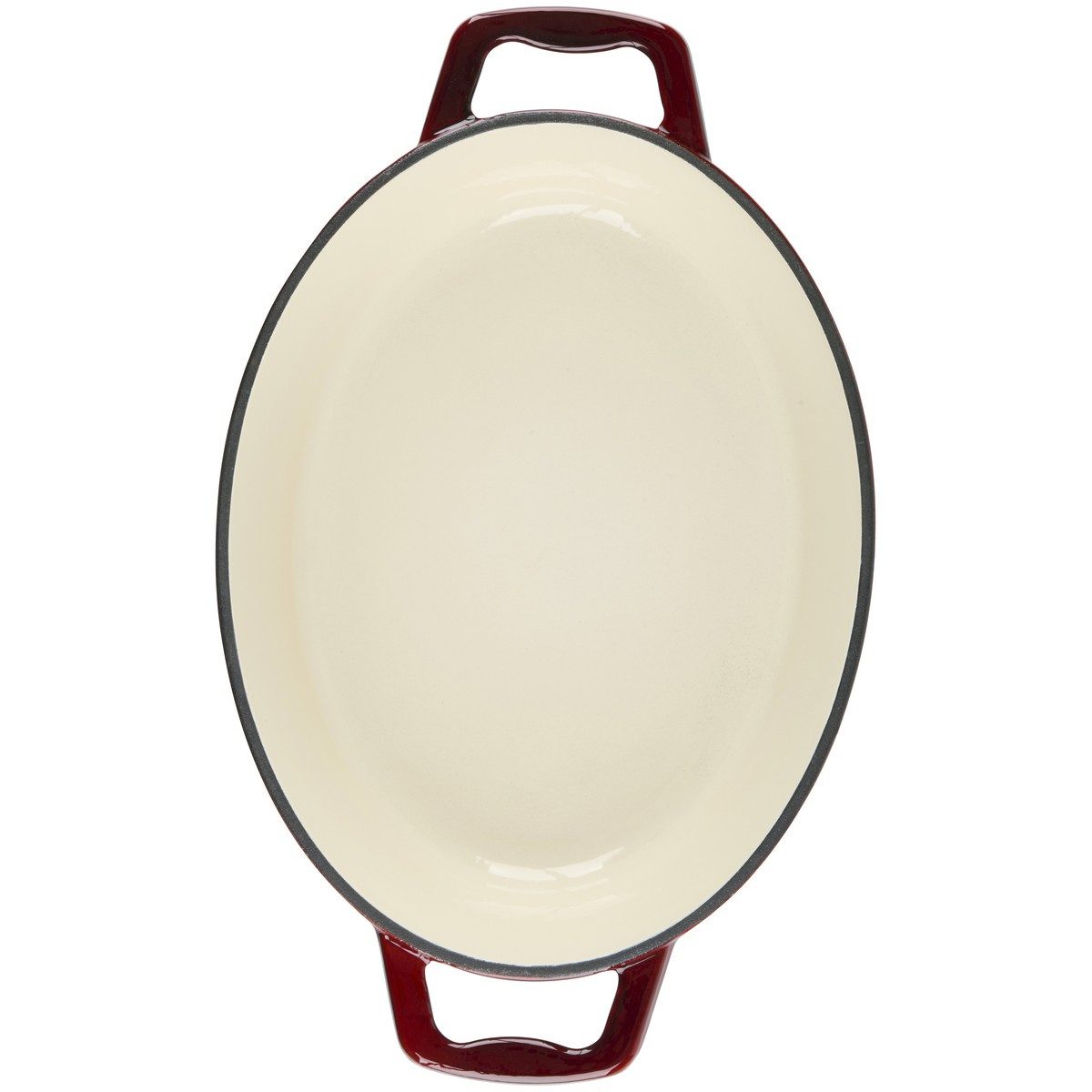 Alpina Grillpfanne Alpina Bratpfanne 33cm Gusseisen bordeaux