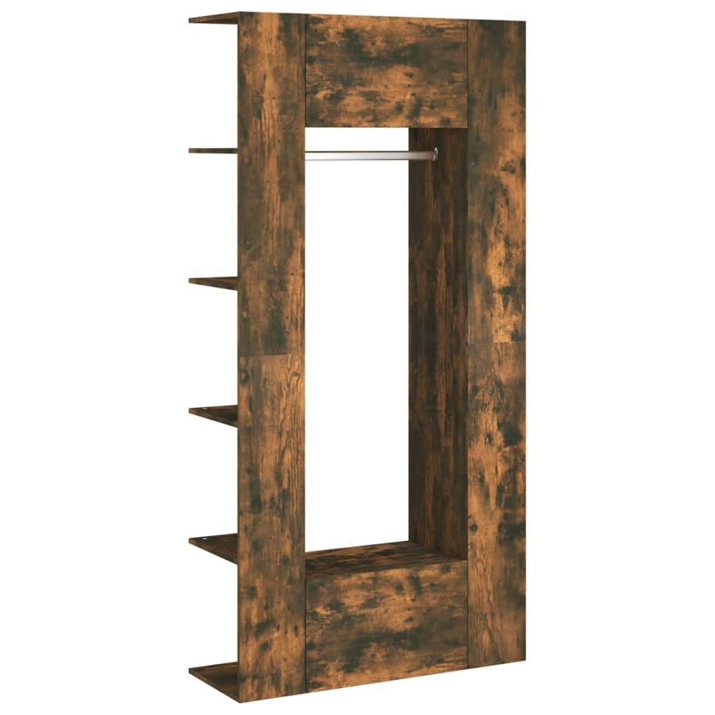 vidaXL Kompaktgarderobe Flurschränke 2 Stk. Räuchereiche Holzwerkstoff (2-St)