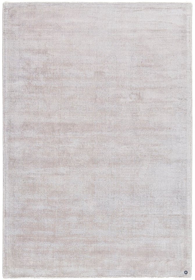 TOM TAILOR HOME Teppich Shine uni, rechteckig, Höhe: 8 mm, Handwebteppich, 100% Viskose, handgewebt, mit elegantem Schimmer