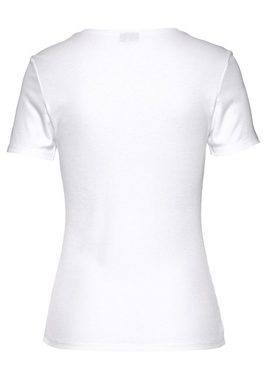 LASCANA T-Shirt (2er-Pack) aus weicher Rippware