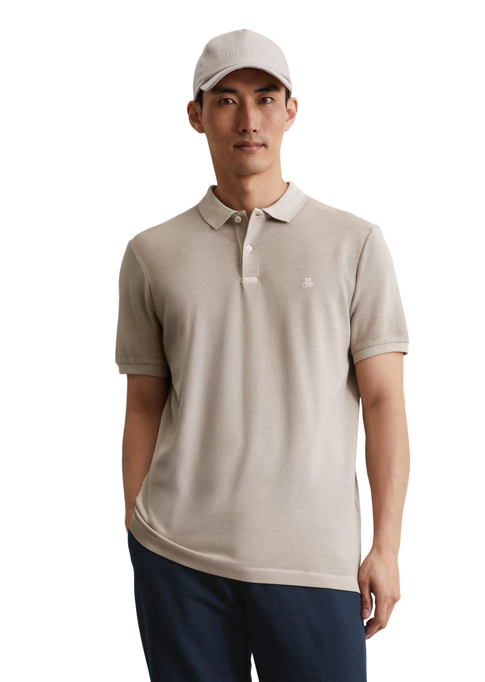 Poloshirt aus Organic Cotton-Stretch