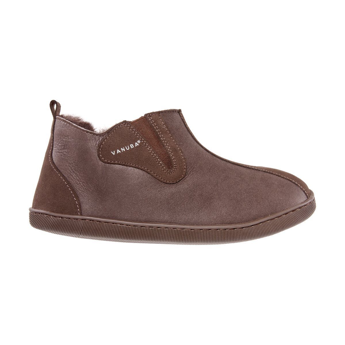Vanuba COLUMBIA Herren Hausschuh Echtleder Hüttenschuhe/Winter-Hausschuhe/Gefüttert