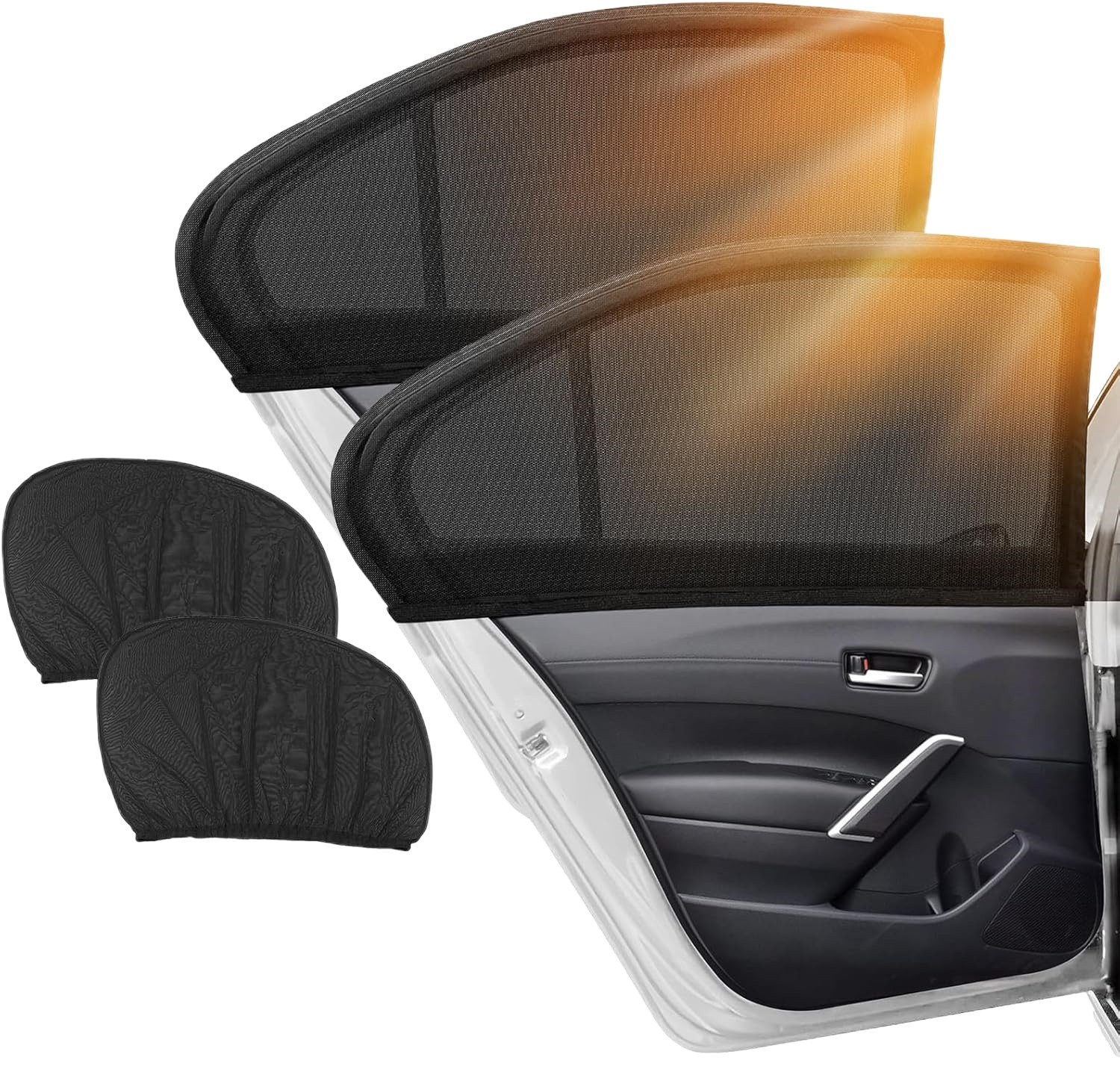 Agger Autosonnenschutz 2 Stück Auto-Sonnenschutz – UV-Schutz, (2-St), Für die meisten Fahrzeuge