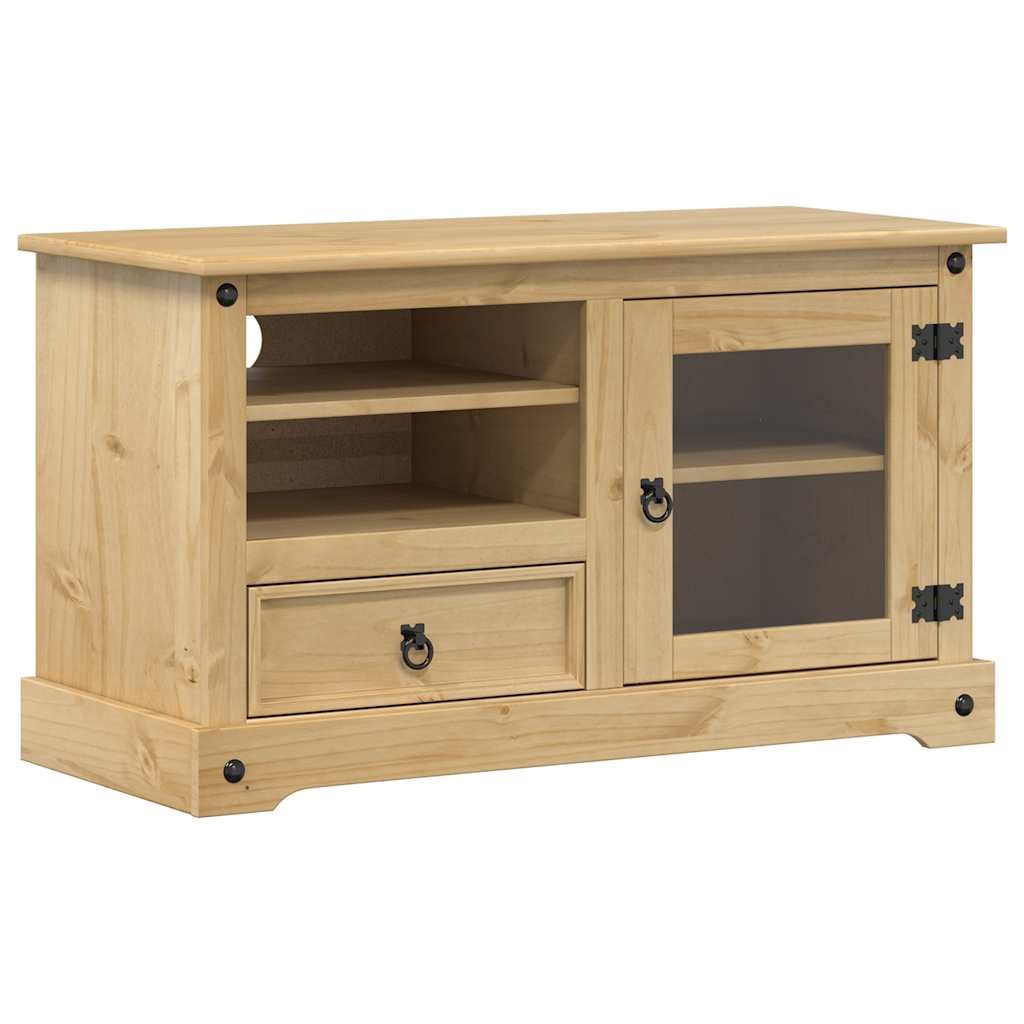 vidaXL TV-Schrank TV-Schrank Corona 100x45x58 cm Massivholz Kiefer