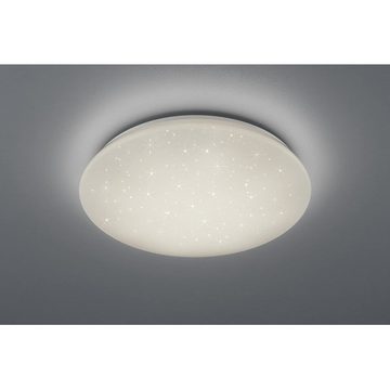 Reality Leuchten Deckenleuchte R62603000 SMD LED Deckenleuchte POTZ rund 24W Starlight Effekt 50 cm