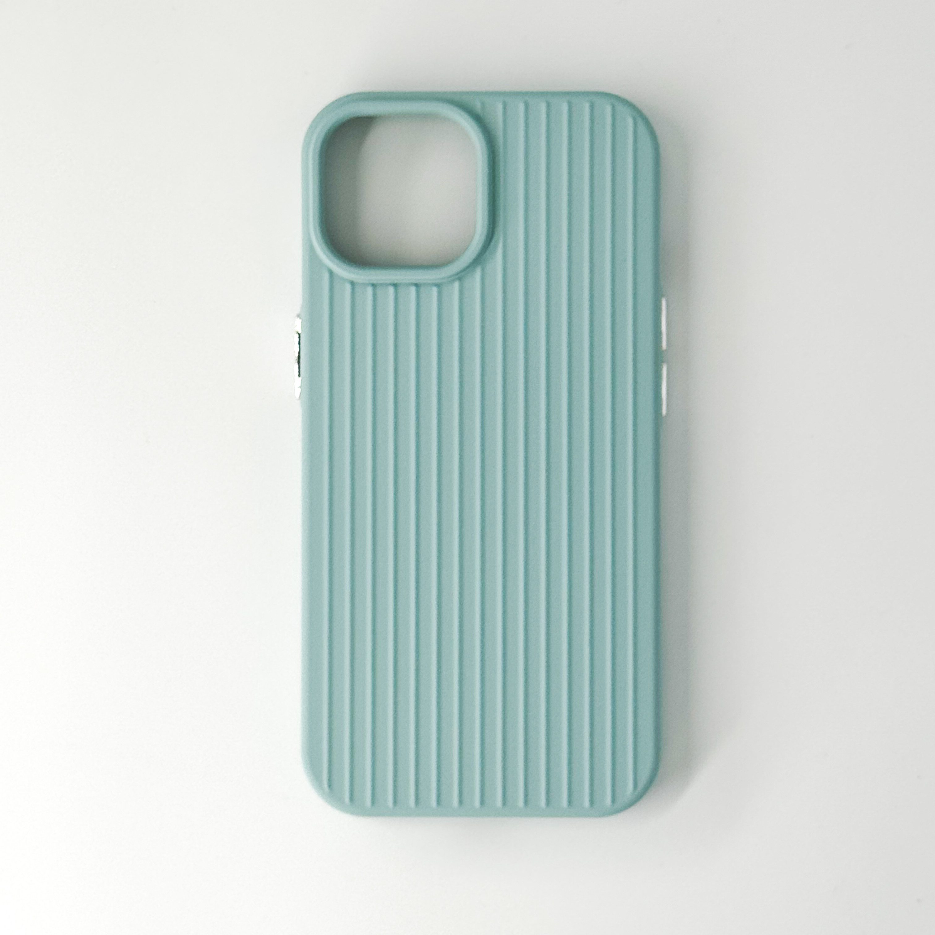 Urbanova Handyhülle Handyhülle Hülle iPhone 16 15 14 Pro bunt beige schwarz geriffelt, Geriffelte iPhone Hülle