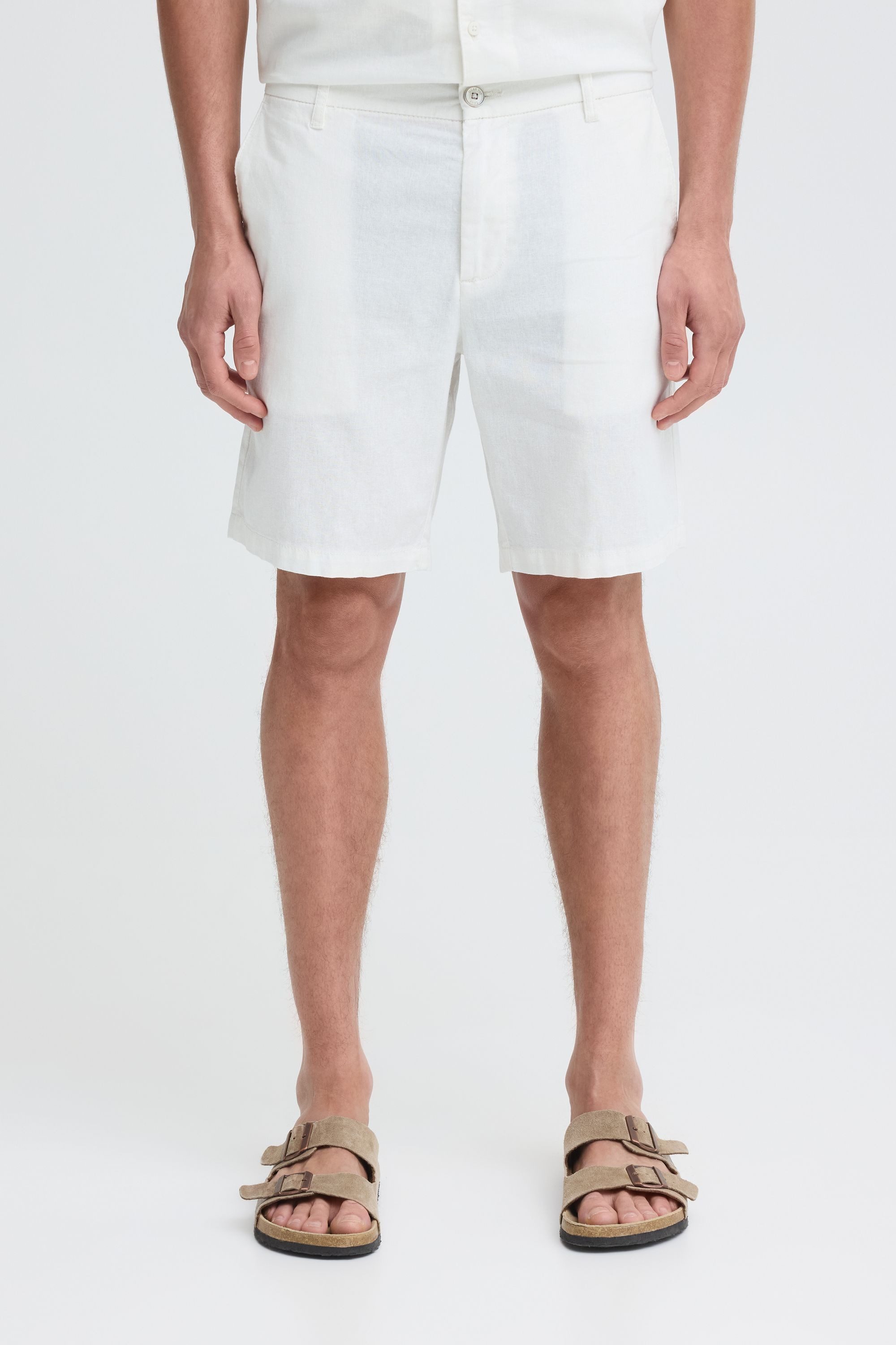INDICODE Leinenhose IDPassala Leinen-Mix Shorts im Chino-Look