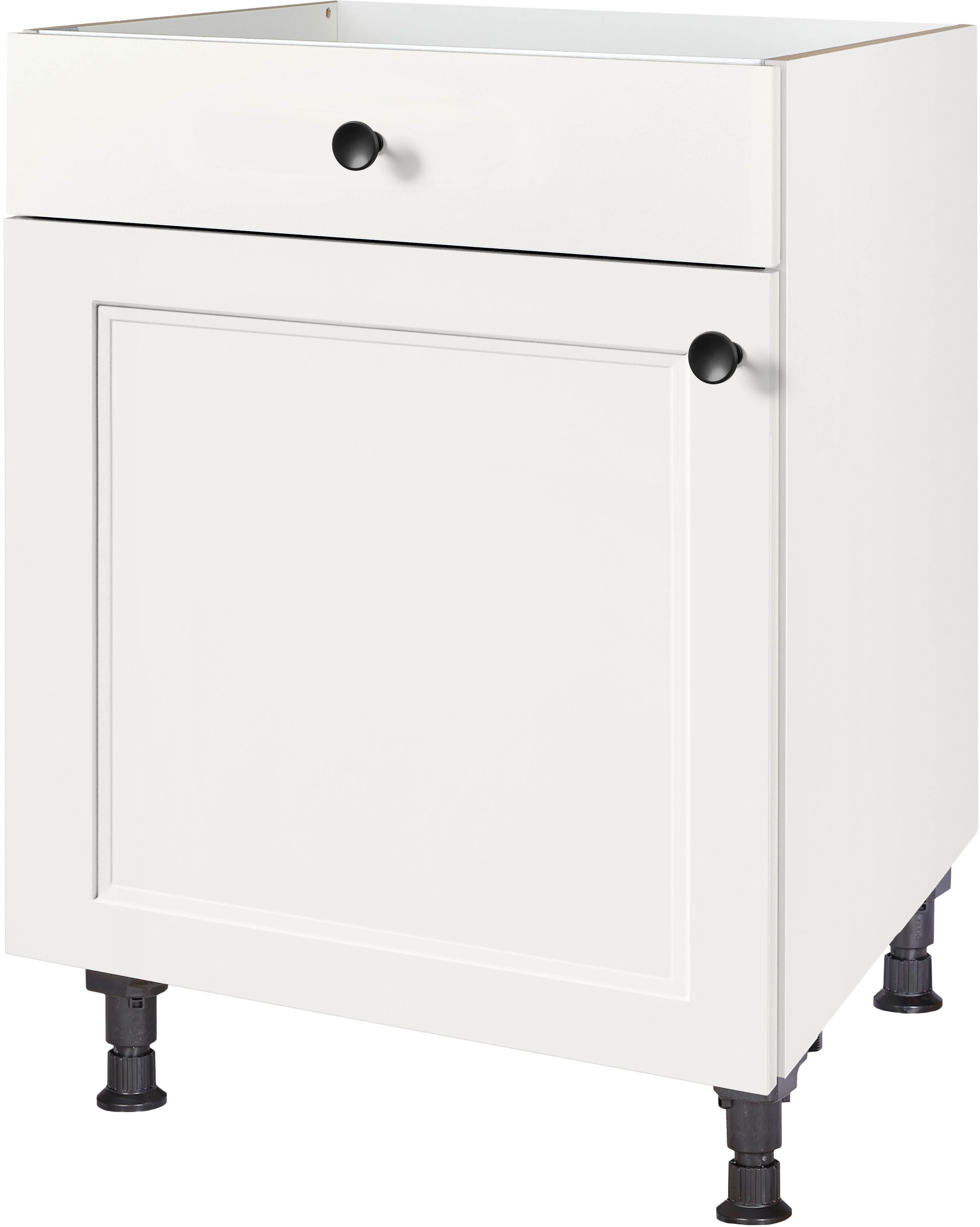nobilia® Kochfeldumbauschrank "Cascada", mit Schukasten und Tür, Ausrichtung wählbar vormontiert, Breite 60 cm