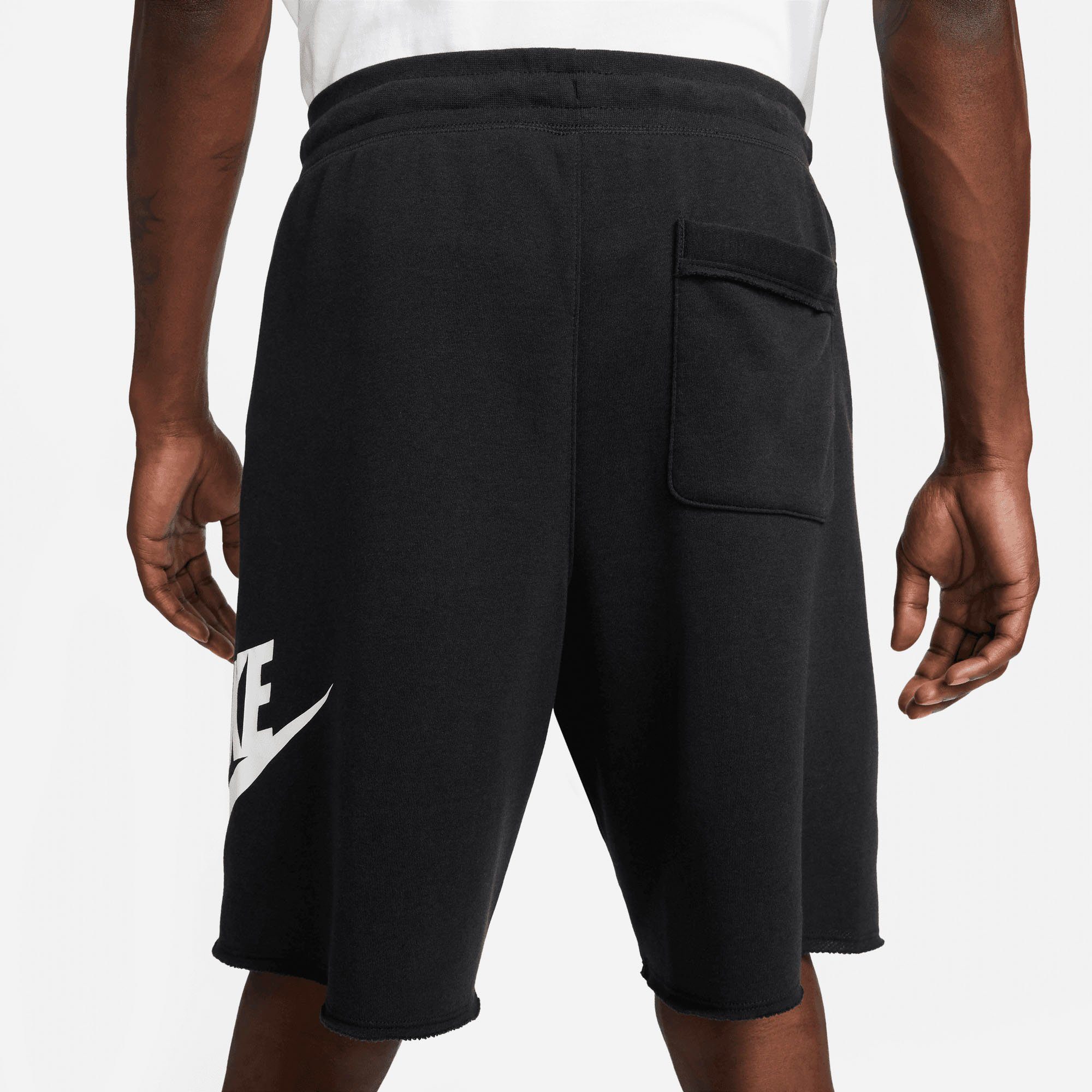 Nike Sportswear Shorts CLUB FLEECE BLACK/WHITE/WHITE SHORTS TERRY FRENCH MEN'S ALUMNI