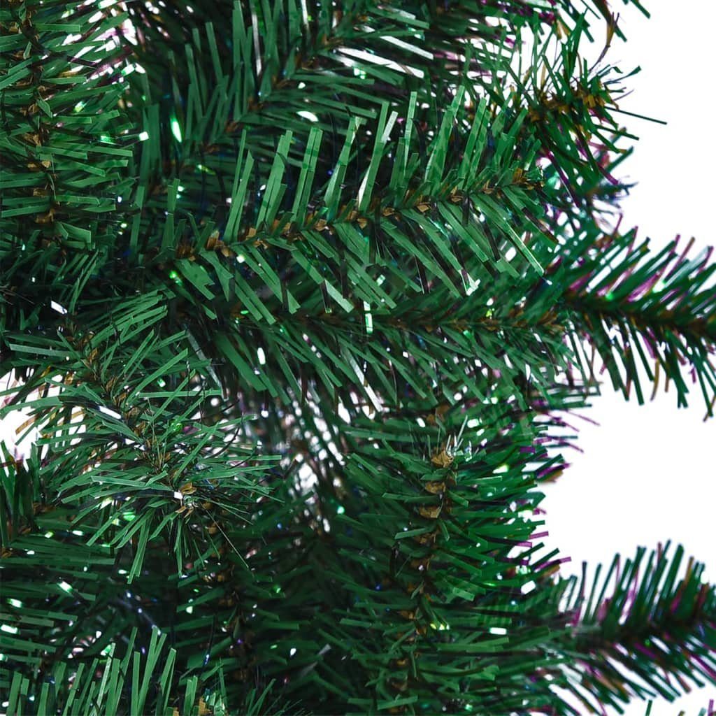 furnicato Künstlicher Weihnachtsbaum PVC Spitzen 240 Grün Schillernde cm
