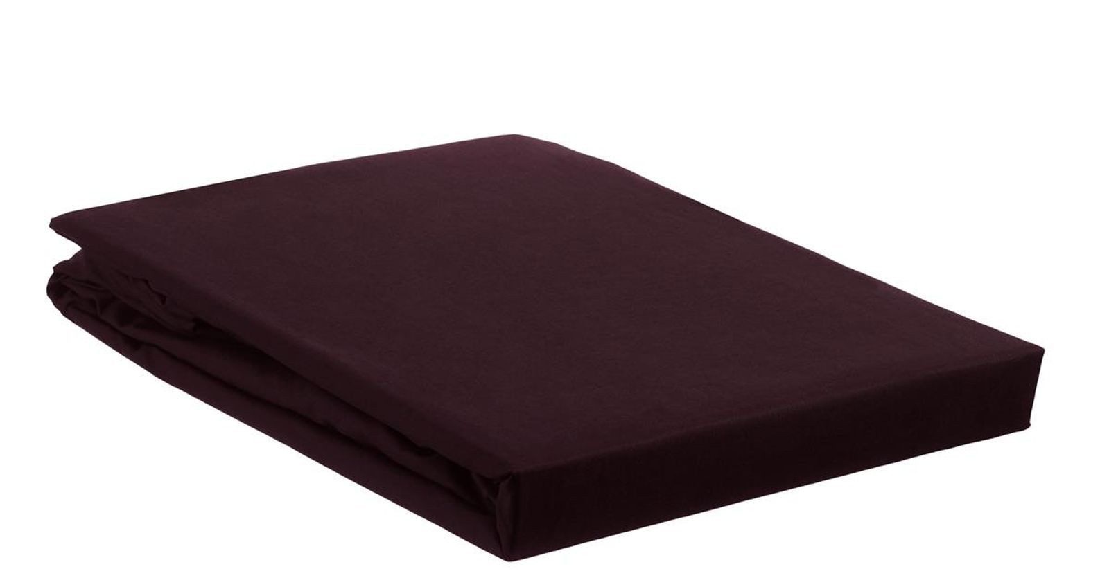 Ambiante Spannbettlaken Cotton Uni HL_Dark Red_UV_UV_90x210/220 1 Spannbettlaken 90 x 210/220, Baumwolle, Gummizug: rundum Gummi, (1 Stück), Spannbettlaken Spannbetttuch mit Rundumgummi