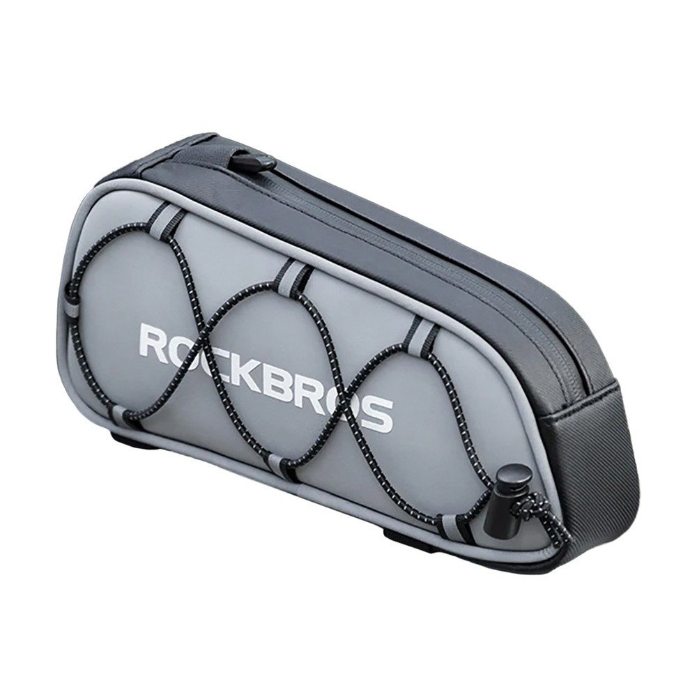 ROCKBROS Rahmentasche Oberrohrtasche Fahrradtasche Rennradtasche (Spar-Set, 1-tlg., 23 x 11 x 5 cm leicht), wasserabweisend, Reflektoren, Spanngummi, Klettbänder