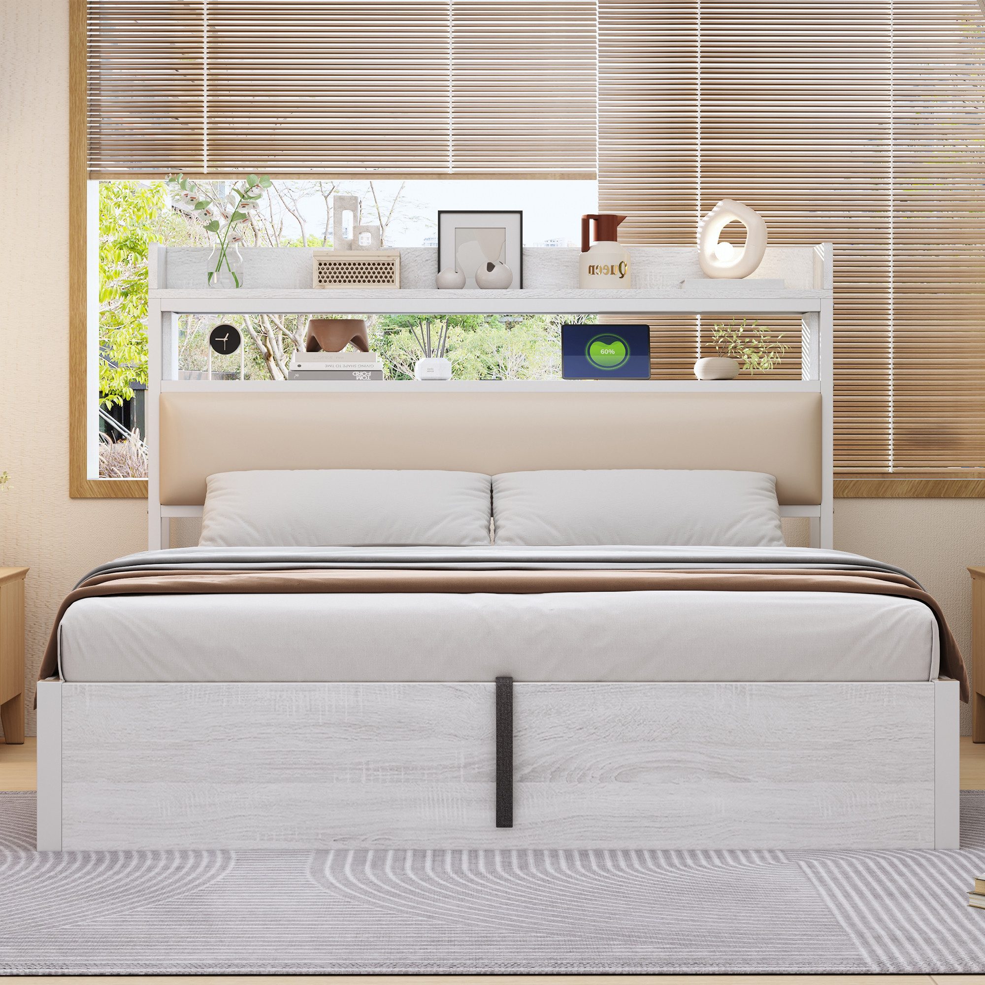 STILVORA Polsterbett 180×200 Funktionbett mit matratze,Holzbett günstig online kaufen
