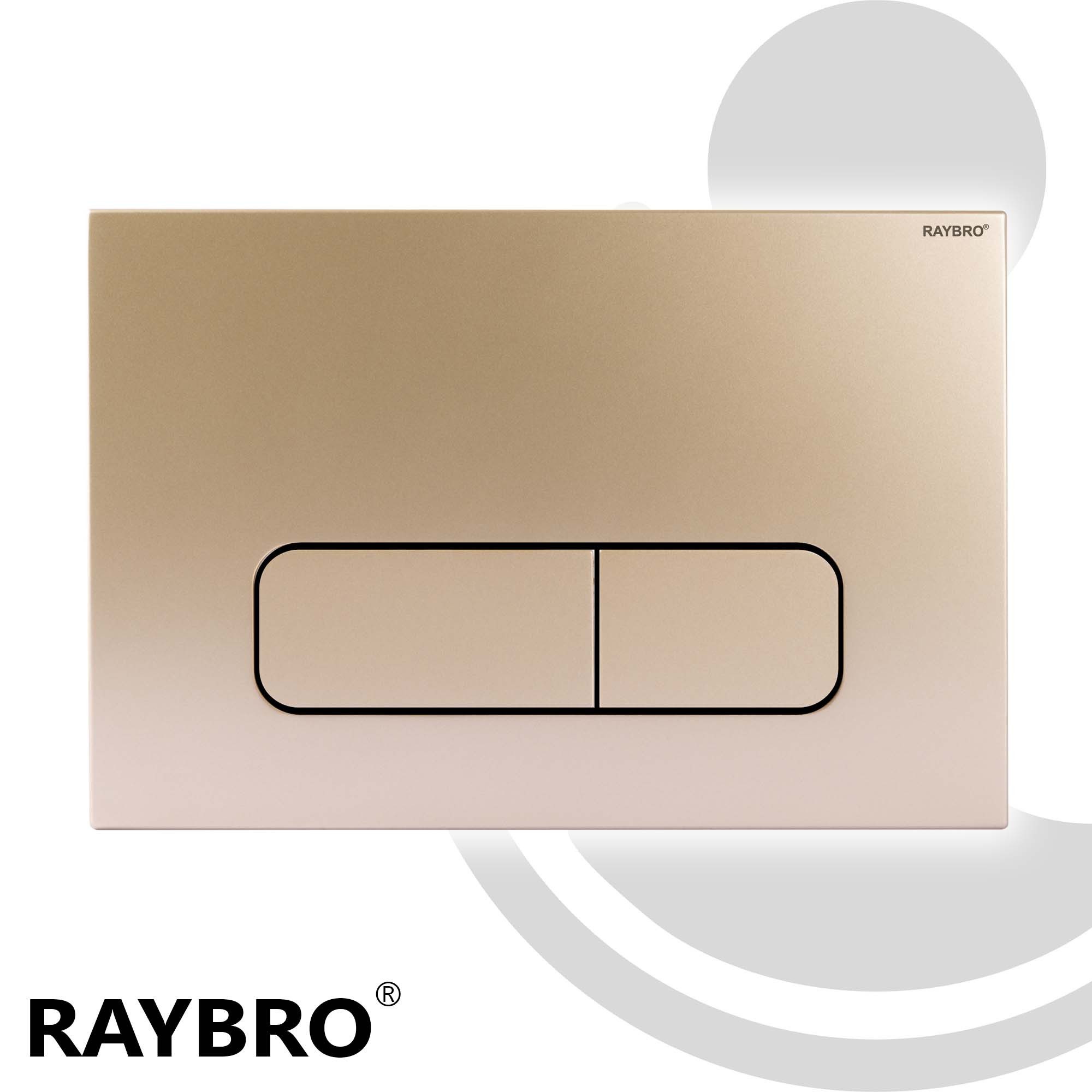 Raybro Innovations Betätigungsplatte MOCHA 45 für Geberit Spülkästen UP320, UP300, UP100 - RAYBRO