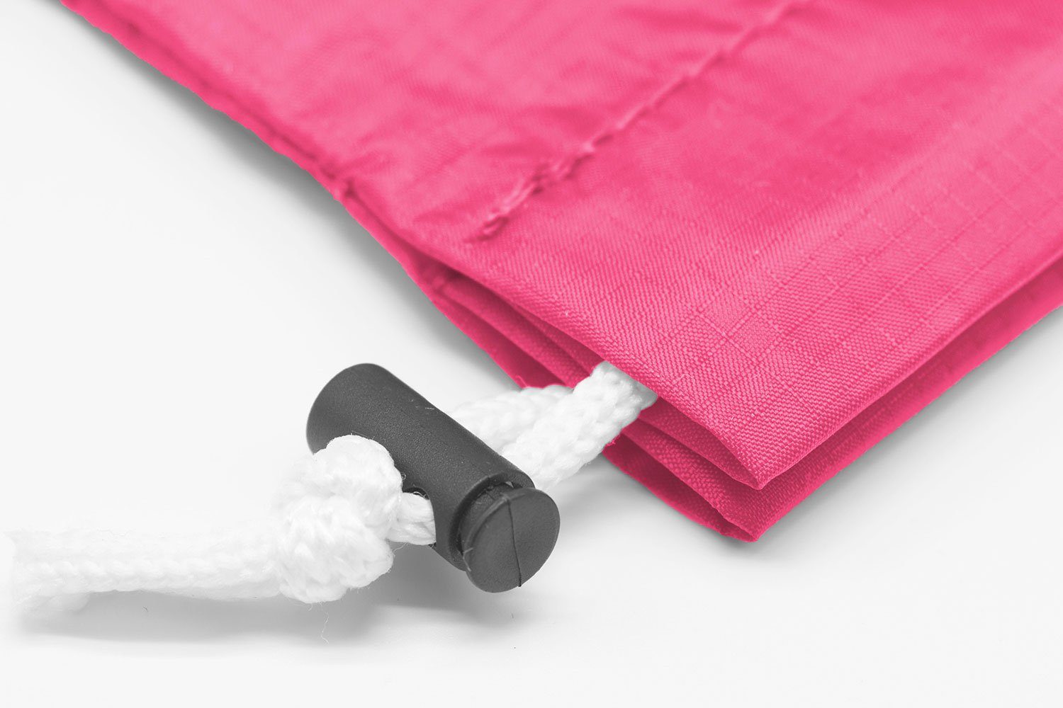 ZOLLNER24 Wäschesack (1 St), und Kordelzug wasserabweisend 100% pink Baumwolle, Stopper