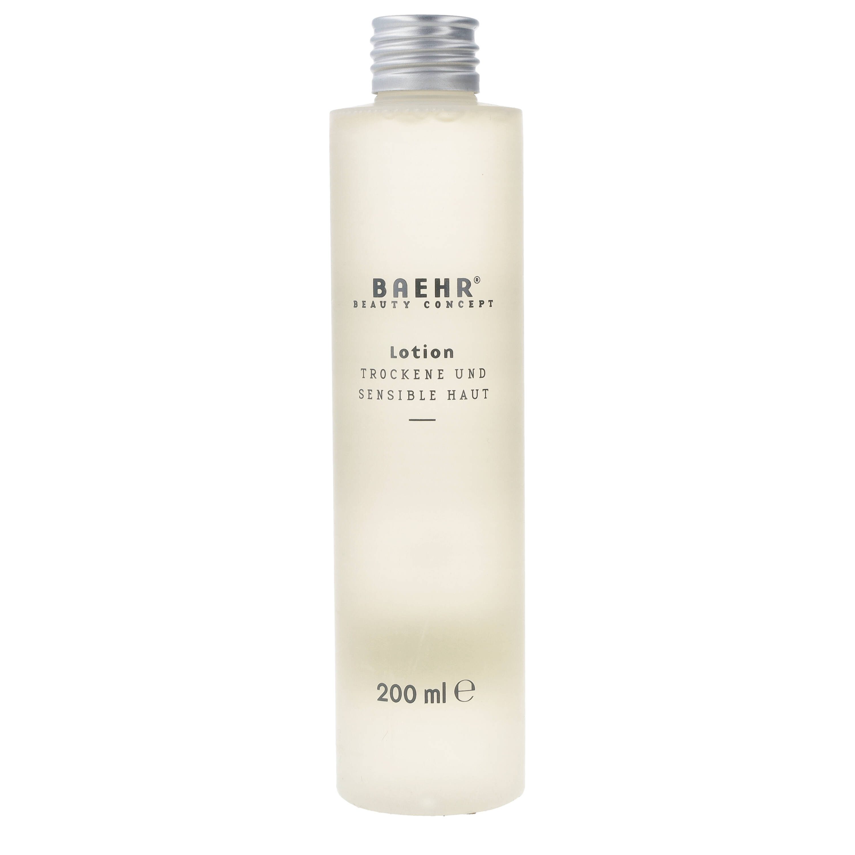 BAEHR BEAUTY CONCEPT Gesichtsfluid Baehr Beauty Concept Lotion Trockene und Sensible Haut 200ml ohne Alkohol, 1-tlg., tonisiert & adstringiert mit Extrakten aus Kamille & Hamamelis