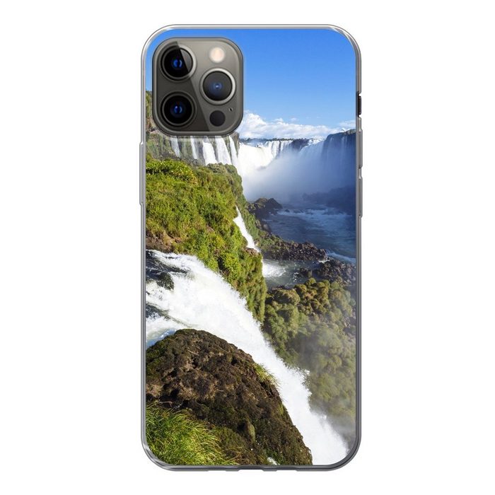MuchoWow Handyhülle Iguaçu-Wasserfall in Brasilien Handyhülle Apple iPhone 12 Pro Smartphone-Bumper Print Handy