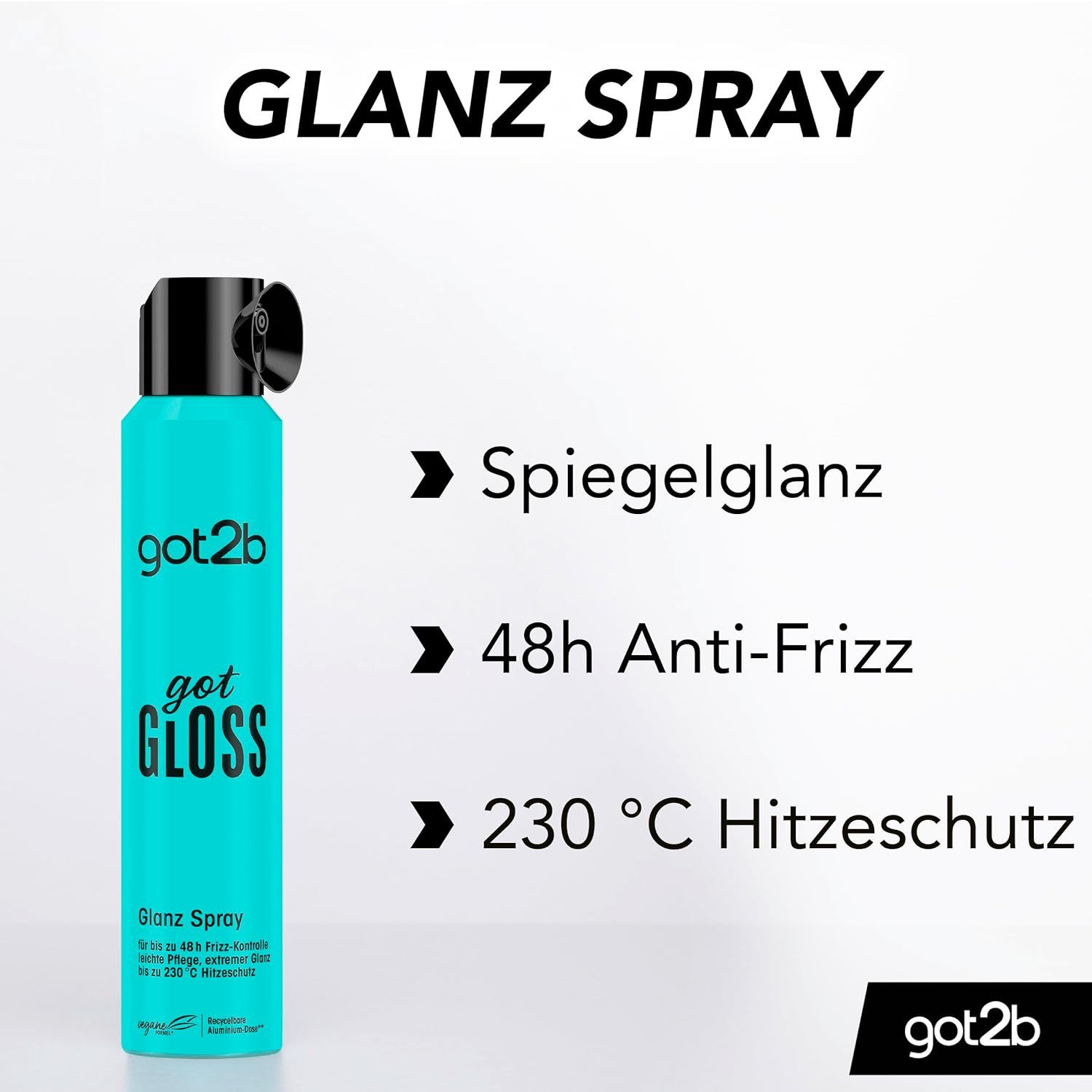 got2b Haarspray Glanz Styling Spray gotGloss 200ml, 1-tlg., bis zu 48h Frizz-Kontrolle