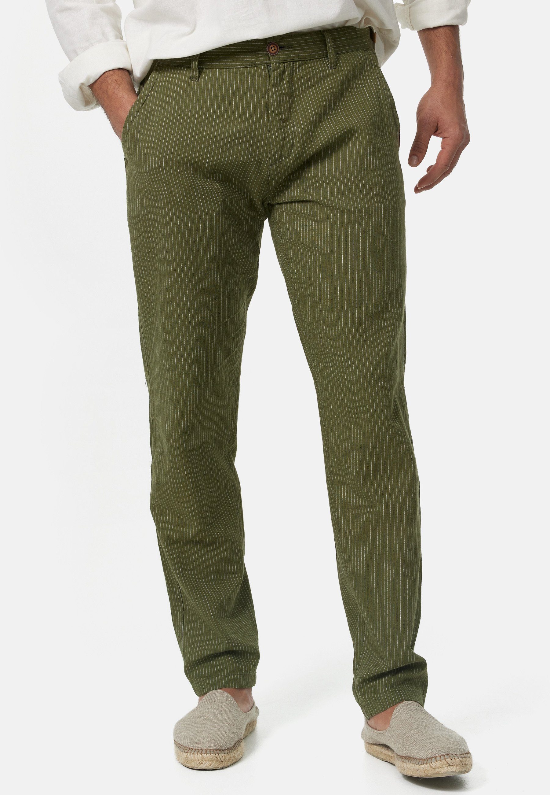 Indicode Leinenhose Herren Arona Sommerhose Leinen Herrenhose