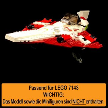 AREA17 Standfuß Acryl Display Stand für LEGO 7143 Jedi Starfighter (verschiedene Winkel und Positionen einstellbar, zum selbst zusammenbauen), 100% Made in Germany