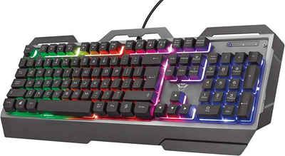 Trust GXT856 TORAC GAMING KEYBOARD DE Gaming-Tastatur (RGB, Anti-Ghosting)