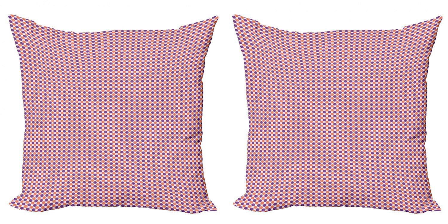 Kissenbezüge Modern Accent Doppelseitiger Digitaldruck, Abakuhaus (2 Stück), Kreis-Muster Runden in Bicolor