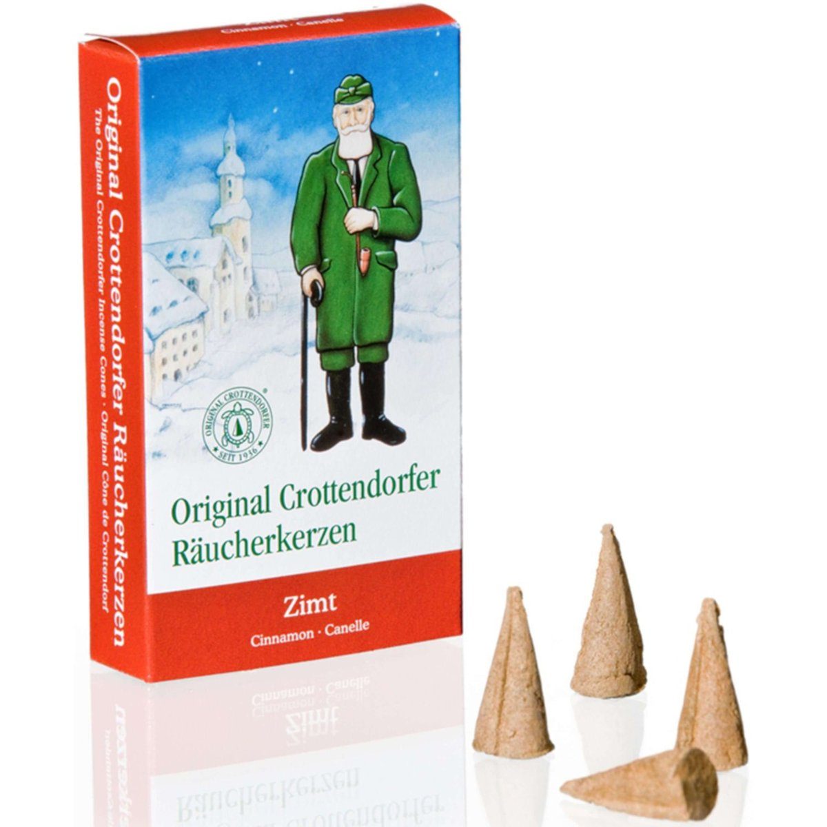 Seiffener Volkskunst Фигурка курильщик Crottendorfer Räucherkerzen - Zimt, Duftnote Zimt