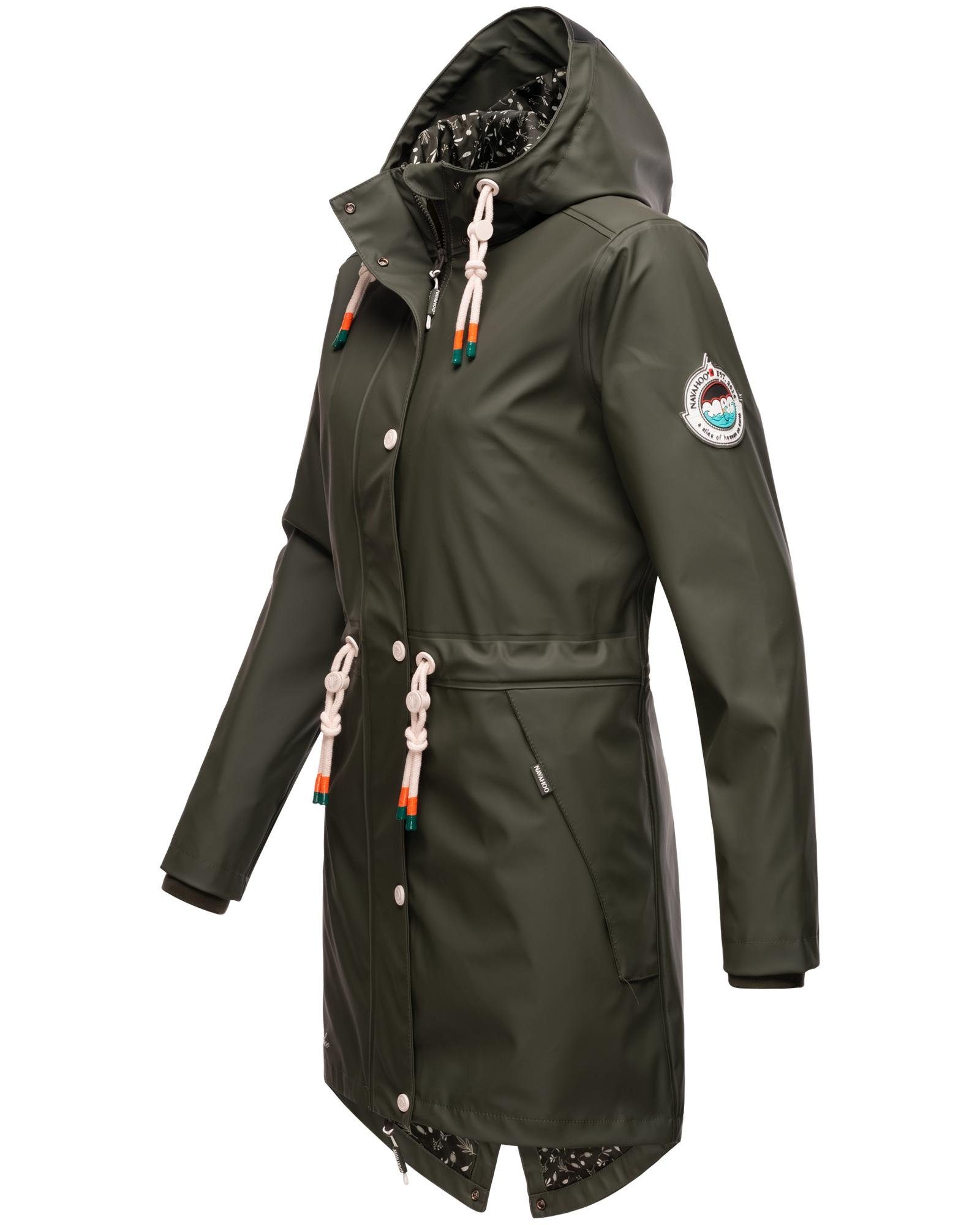 Navahoo Regenjacke Tropical olivgrün Regenmantel Stormoo Outdoor Damen modischer