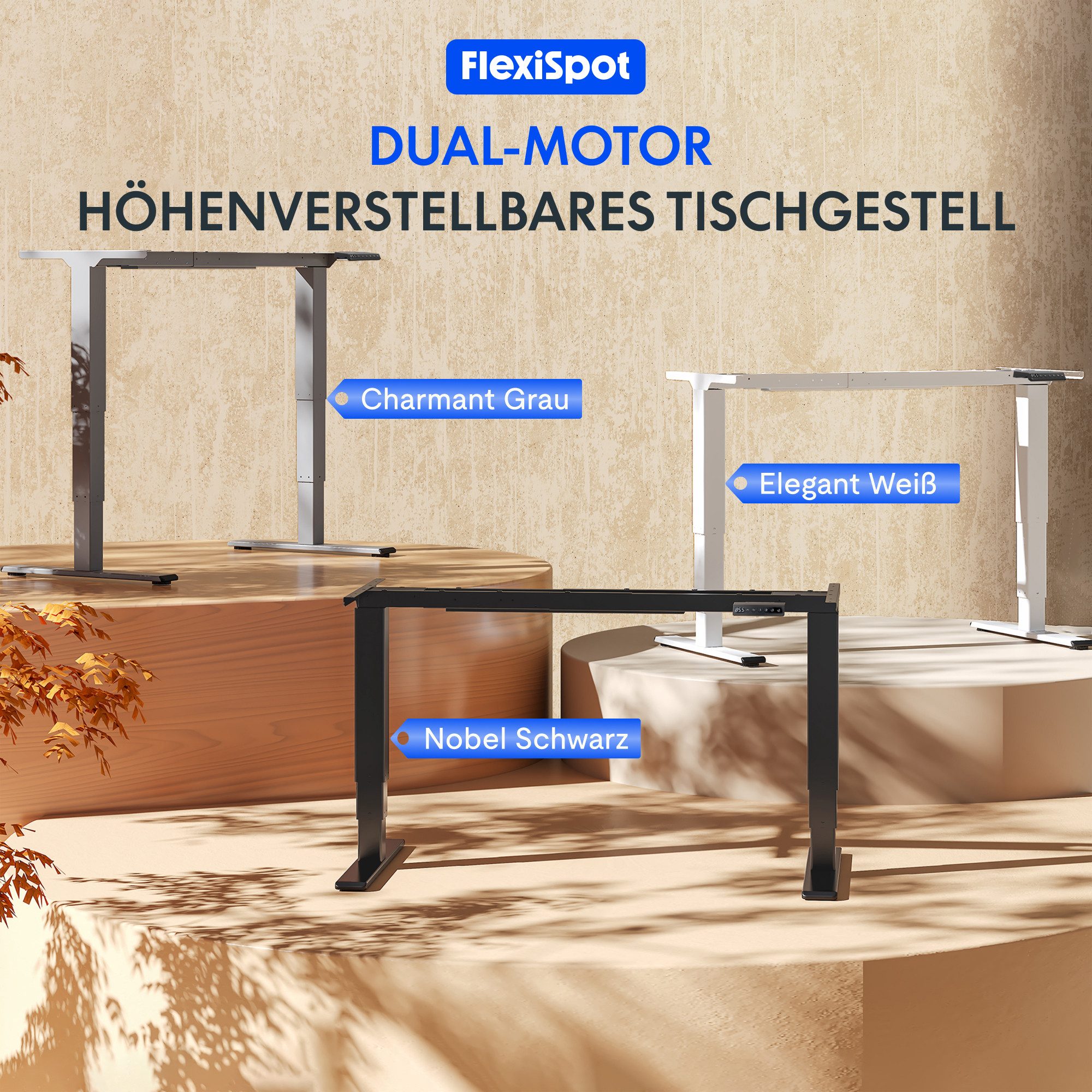 FLEXISPOT Schreibtisch Elektrisch höhenverstellbares Tischgestell (EC5 Seri günstig online kaufen