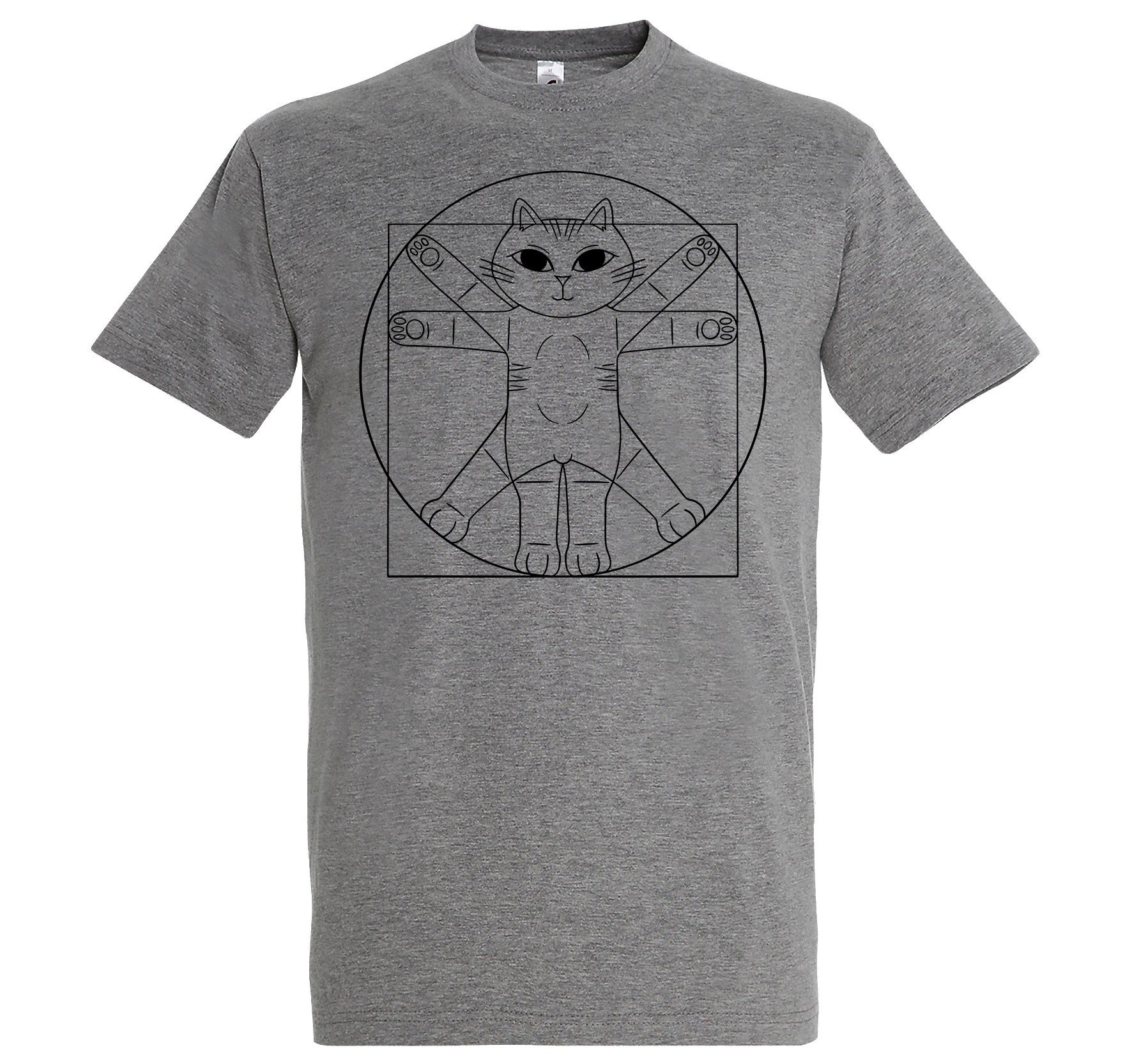 Youth Designz Print-Shirt Da Vinci Katze günstig online kaufen