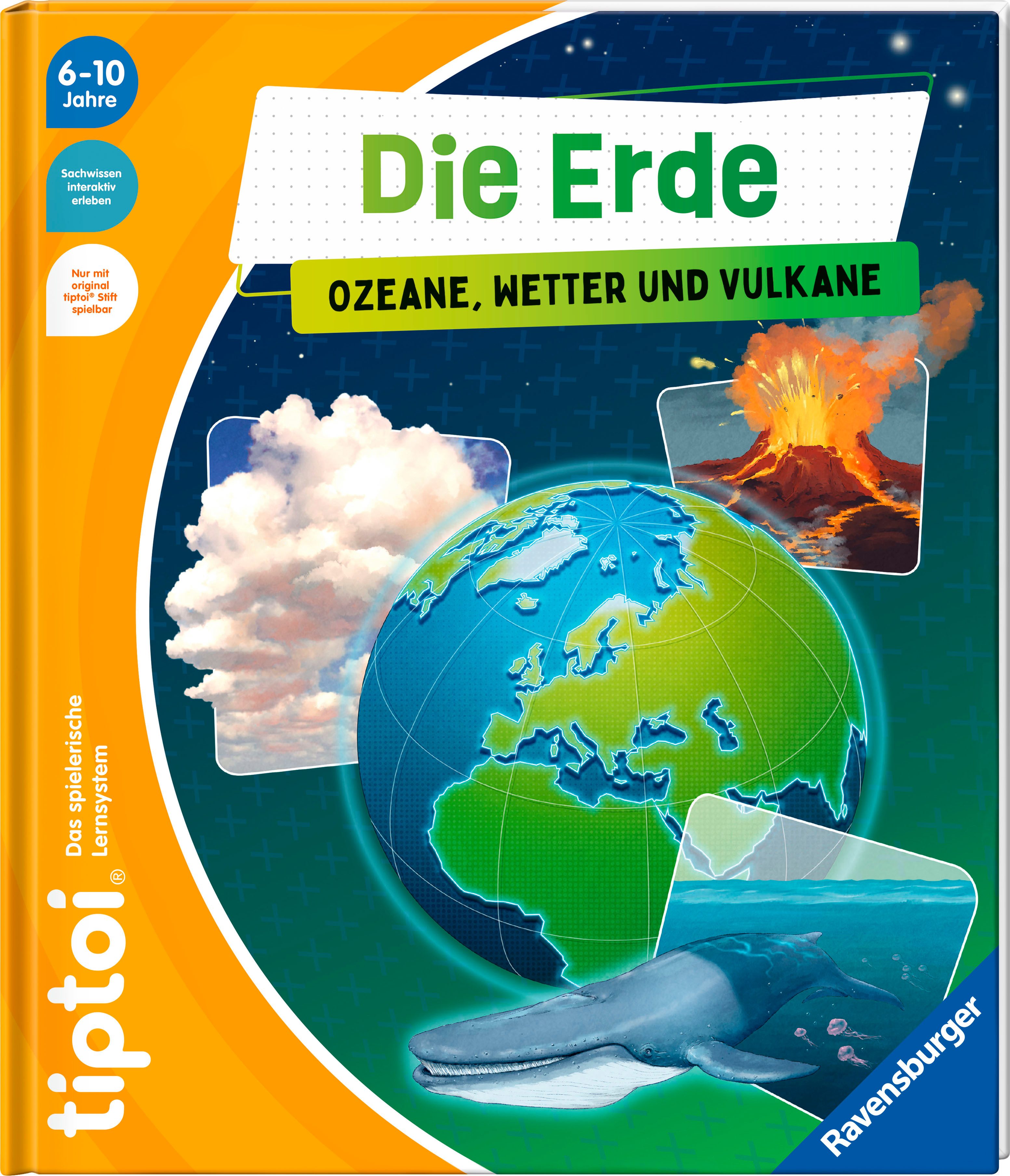 Ravensburger Kinderbuch tiptoi® Die Erde Ozeane, Wetter und Vulkane, Made in Germany