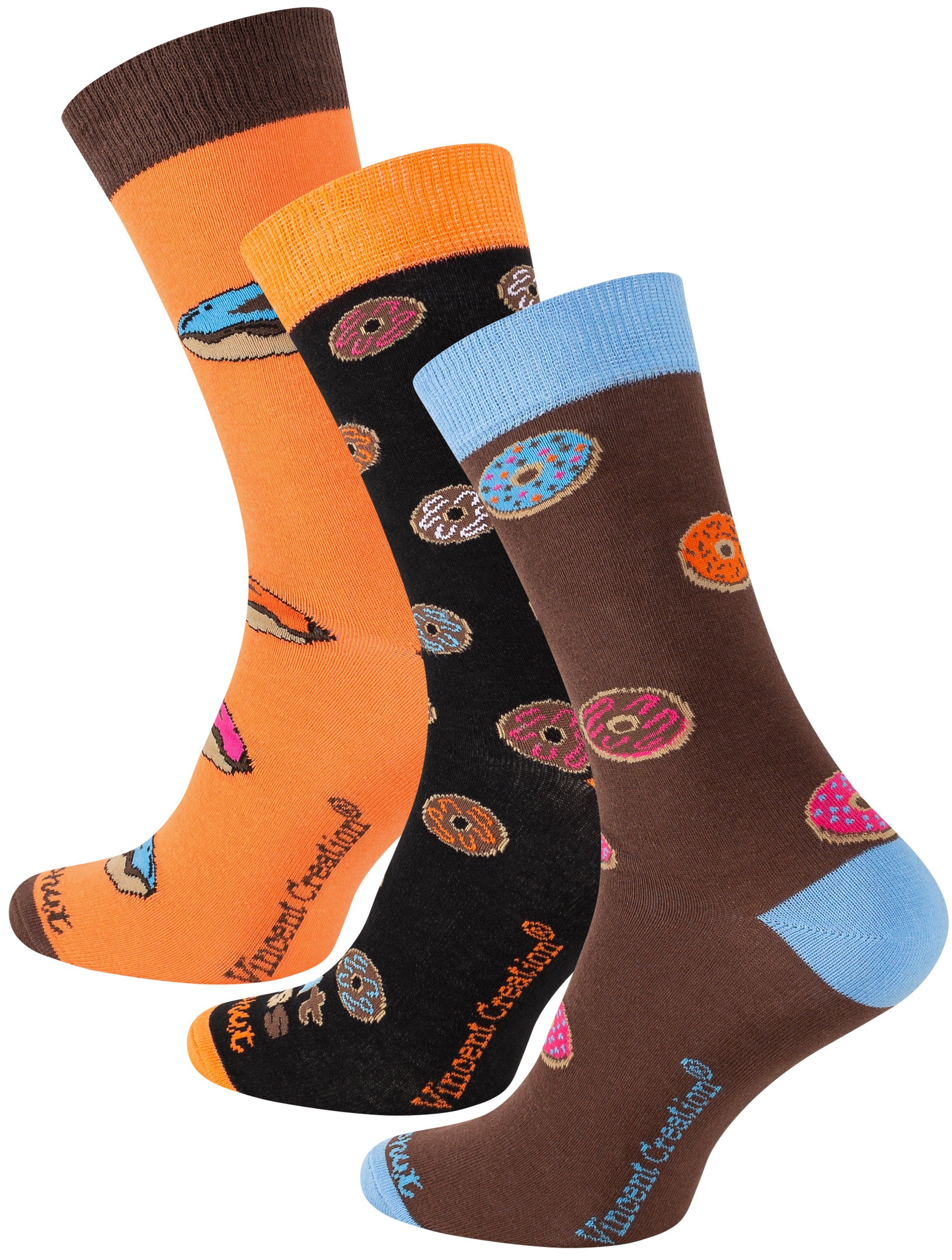 Vincent Creation® Socken (3-Paar) im Donut Design