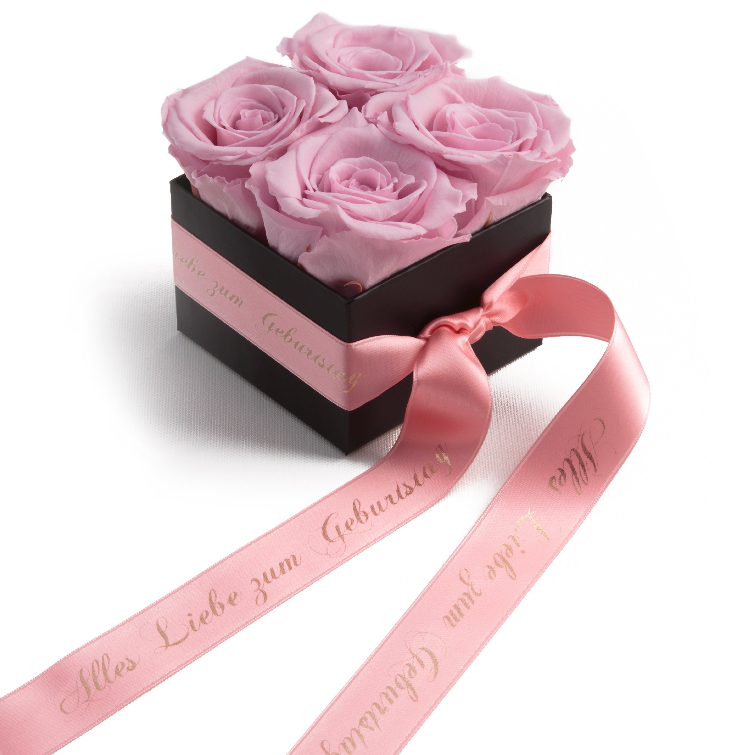 ROSEMARIE SCHULZ Heidelberg Dekoobjekt Rosenbox echte Rosen Alles Liebe zum Geburtstag Geschenk für Frauen (1 St), Echte konservierte Rosen, Made in Germany
