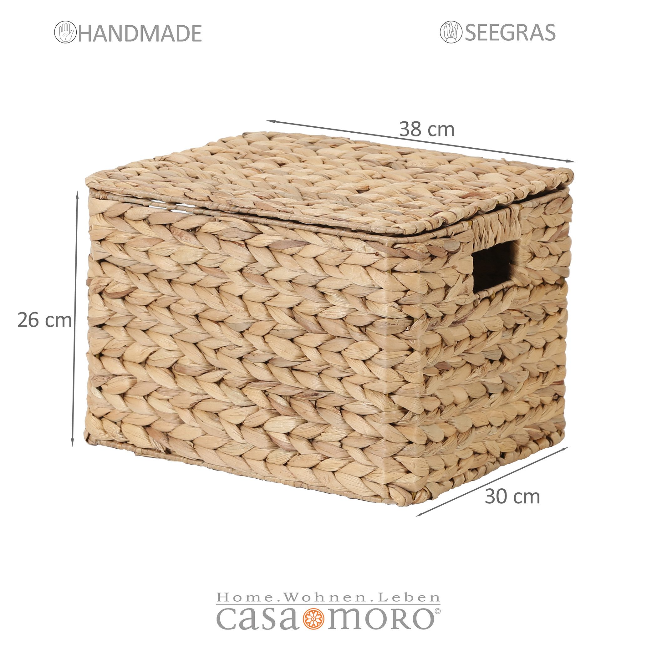 Casa Moro Aufbewahrungskorb Aufbewahrungsbox mit Deckel günstig online kaufen