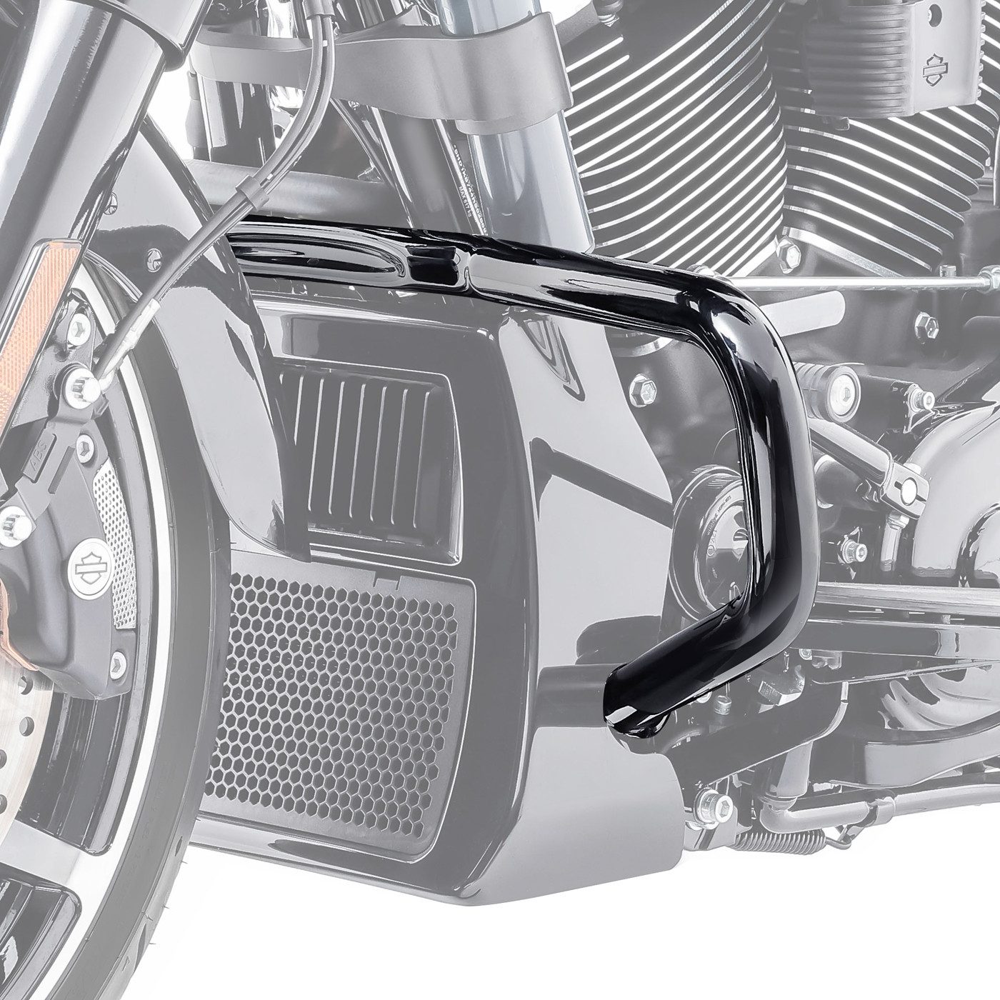 Craftride Motor-Schutzhülle Sturzbügel Chopped für Harley Davidson Touring 14-26 # CH4 schwarz
