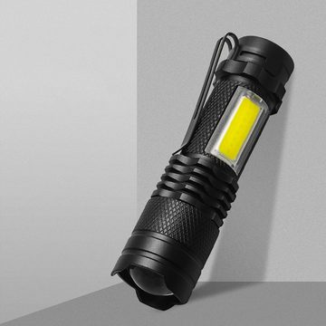 Gontence LED Taschenlampe LED-Taschenlampe,Tragbare und superhelle mit 3einstellbarer Helligkeit (2-St)