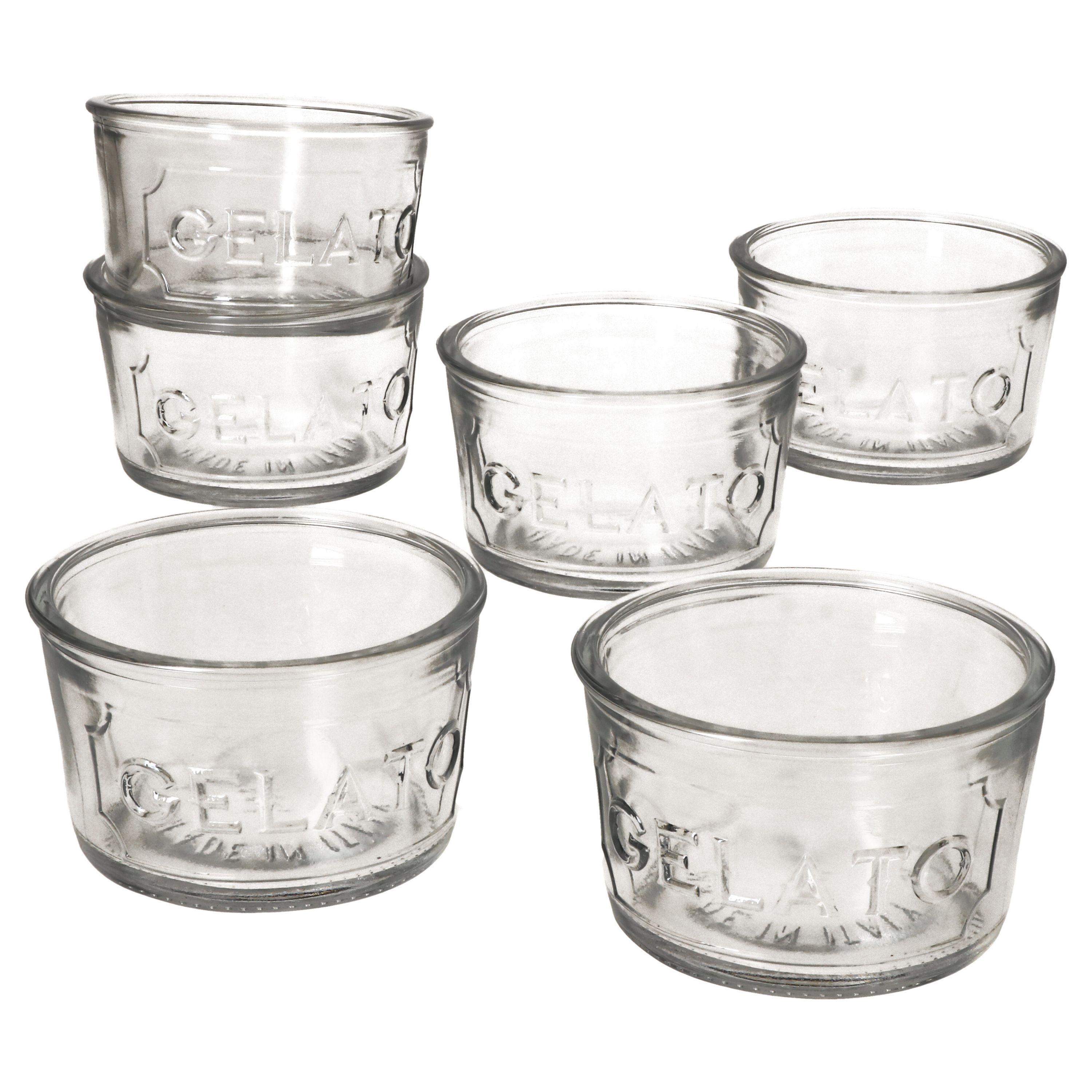 MamboCat Eisschale 6er Set Gelato Eisbecher Glas 150ml, Glas