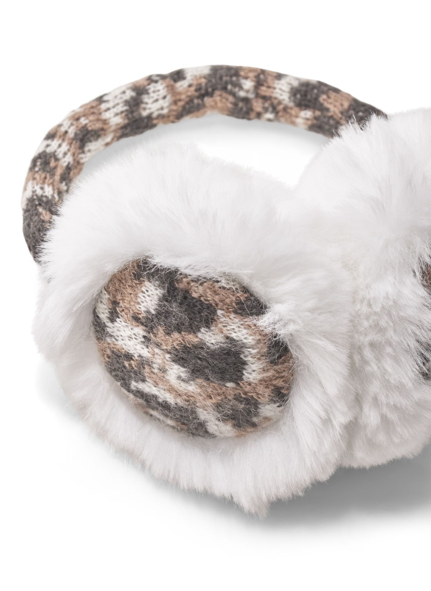 Codello Ohrenwärmer Codello Ohrenwärmer mit gestricktem Fellmuster Leomuste günstig online kaufen
