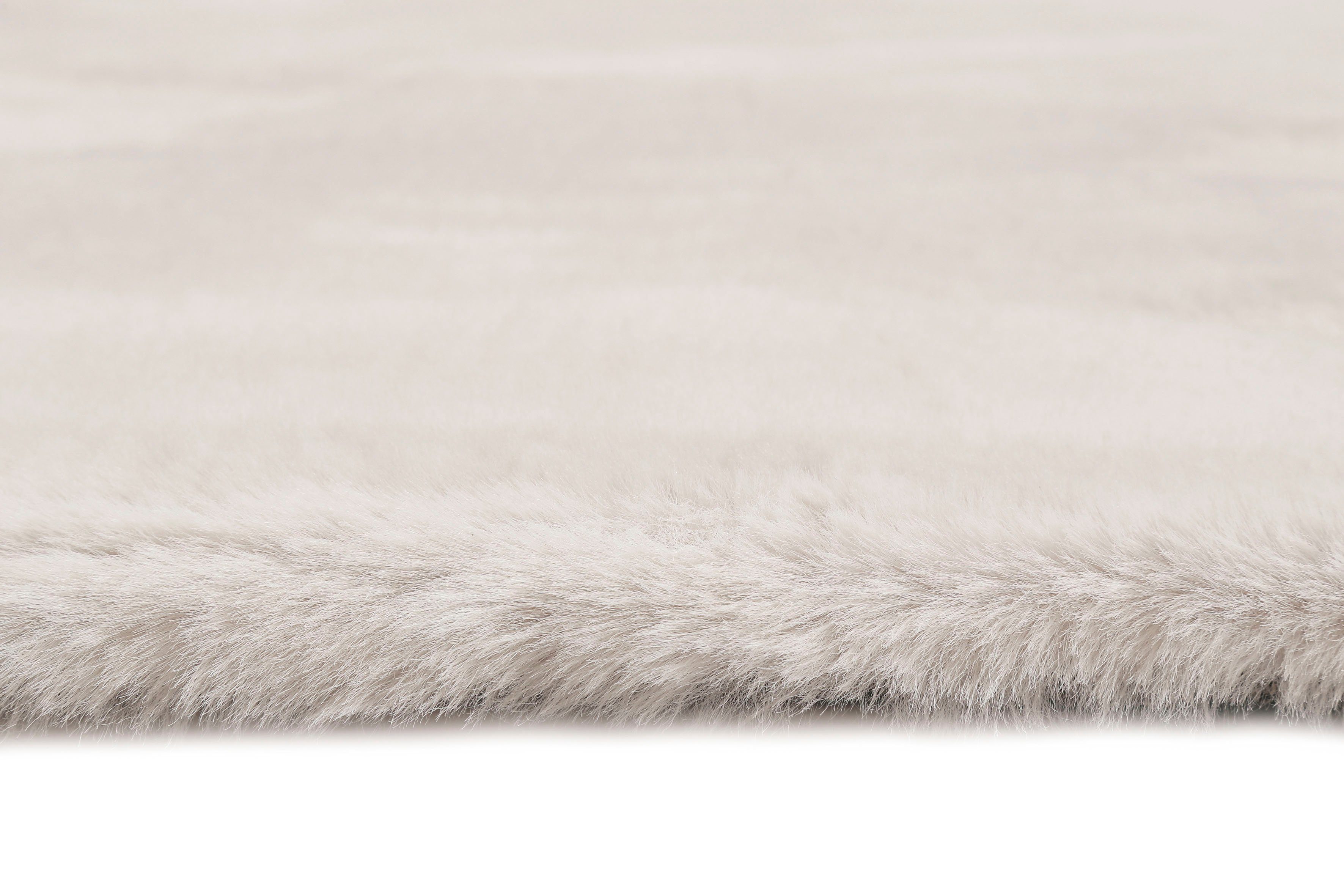 Hochflor-Teppich Alice Kunstfell, weich Höhe: Kaninchenfell-Haptik, und dicht, hellgrau/beige 25 Esprit, für rechteckig, alle Räume besonders mm