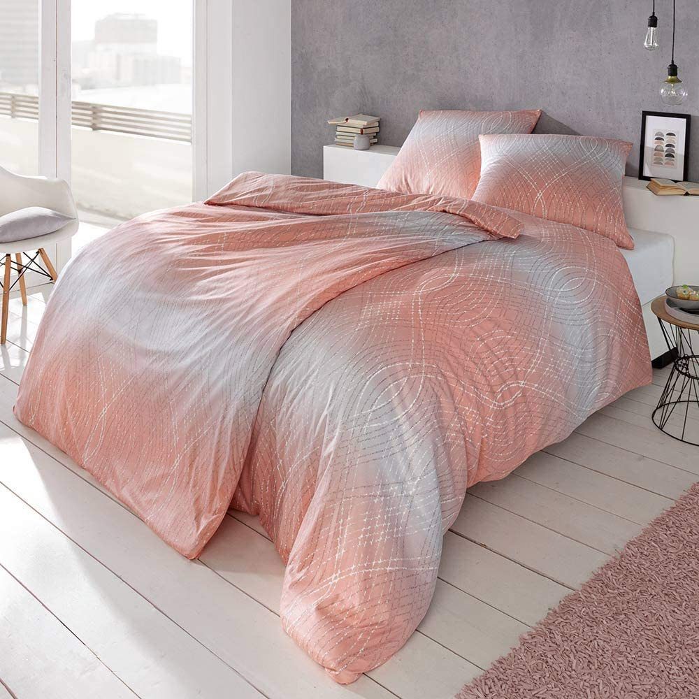 Estella Bettwäsche Estella Interlock Jersey Bettwäsche Neo in koralle, Interlock Jersey, Ganzjahresbettwäsche, Estella Interlock Mako Jersey, Neo koralle